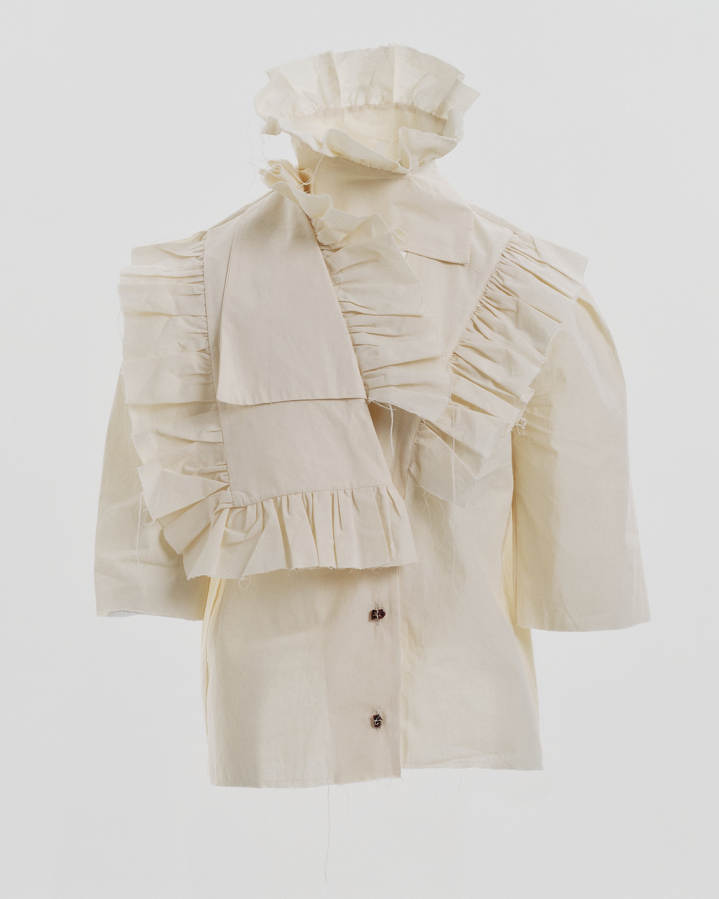 003-19 ruffle shirt
