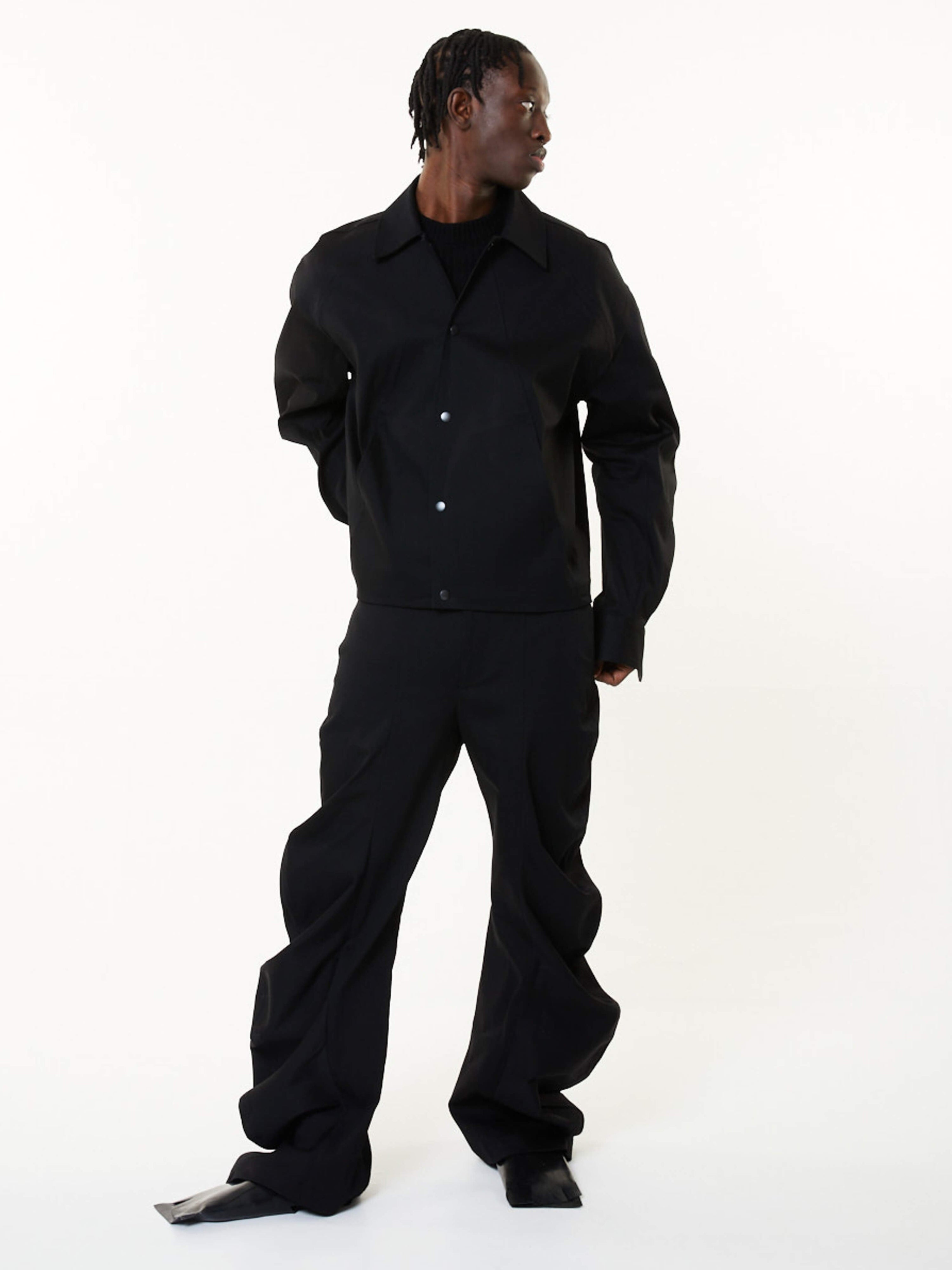 Denim deflated trousers | signature fit