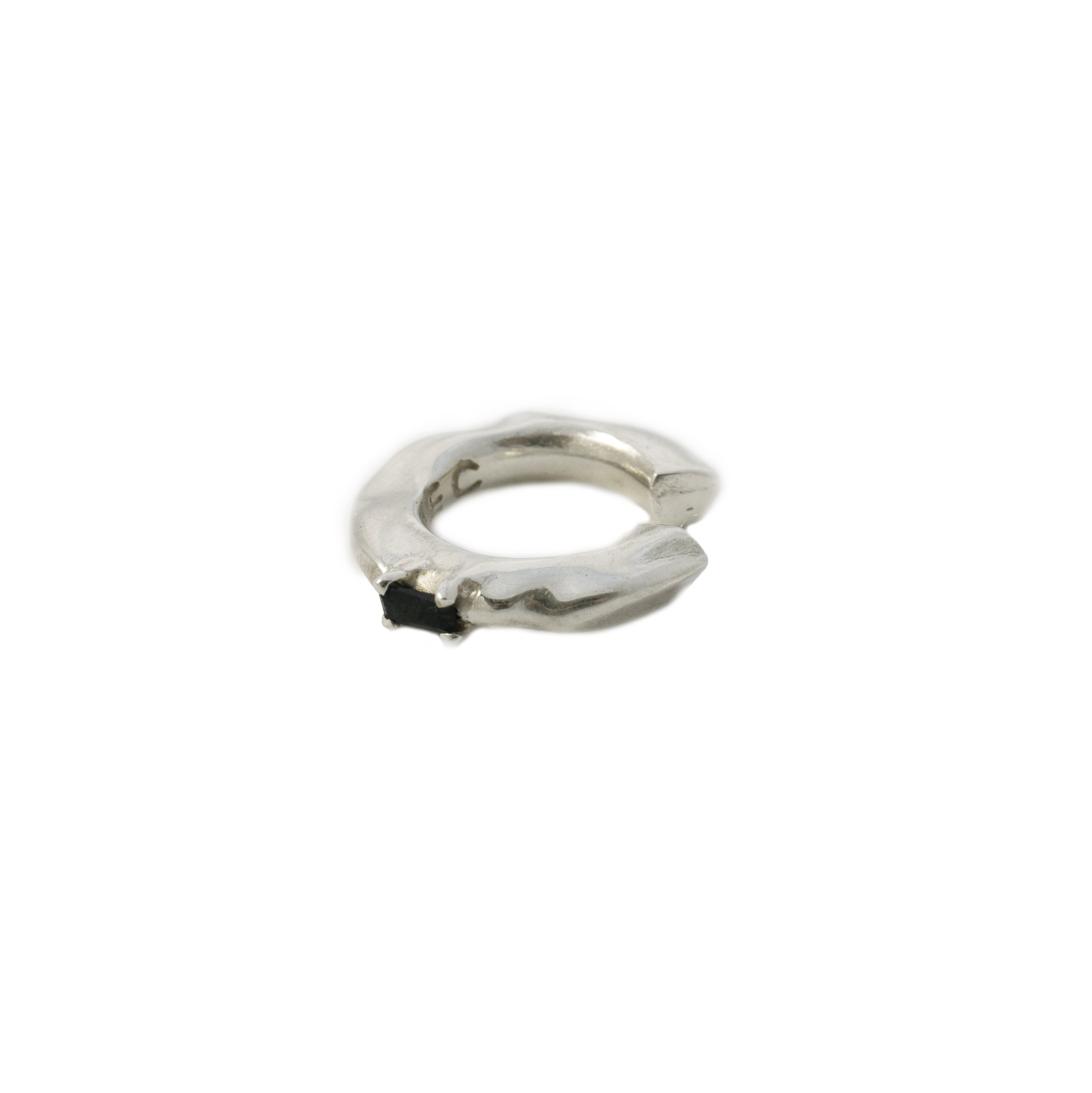 Molten ear-cuff sapphire
