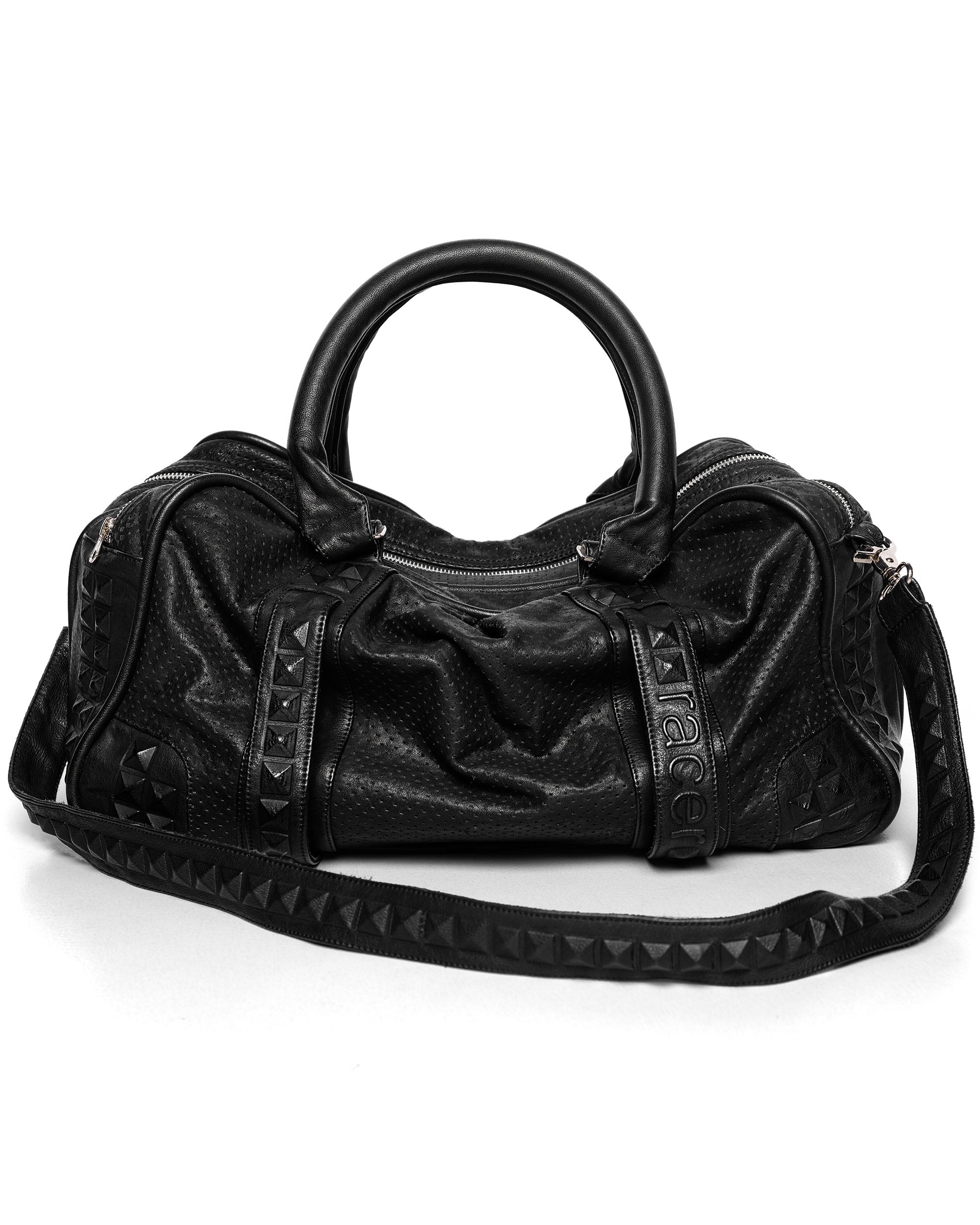 Embossed leather bag