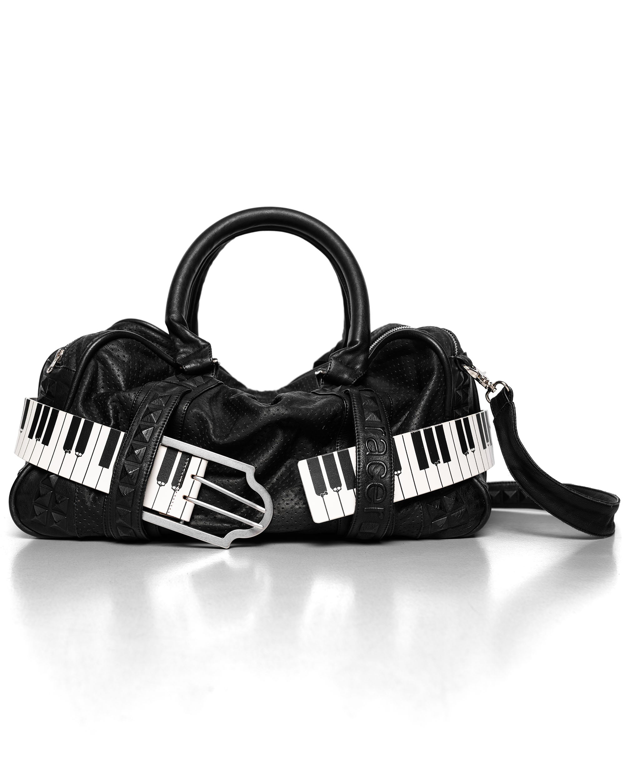 Embossed leather bag