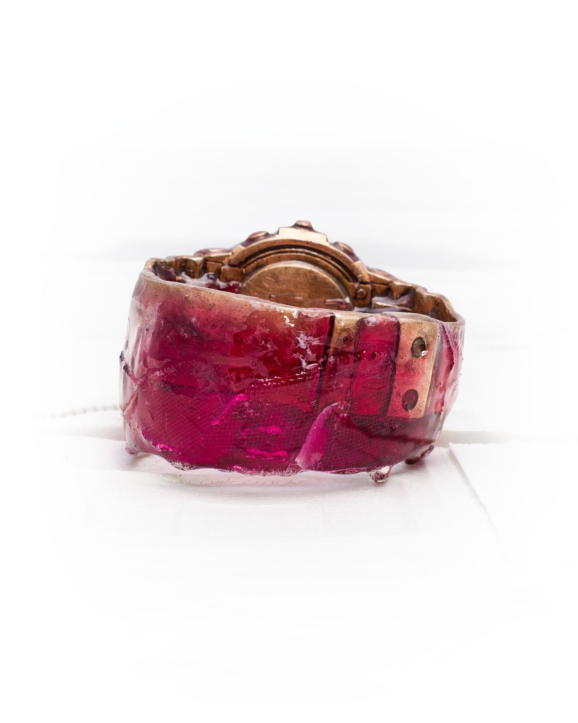 Tourmaline bronze watch bracelet