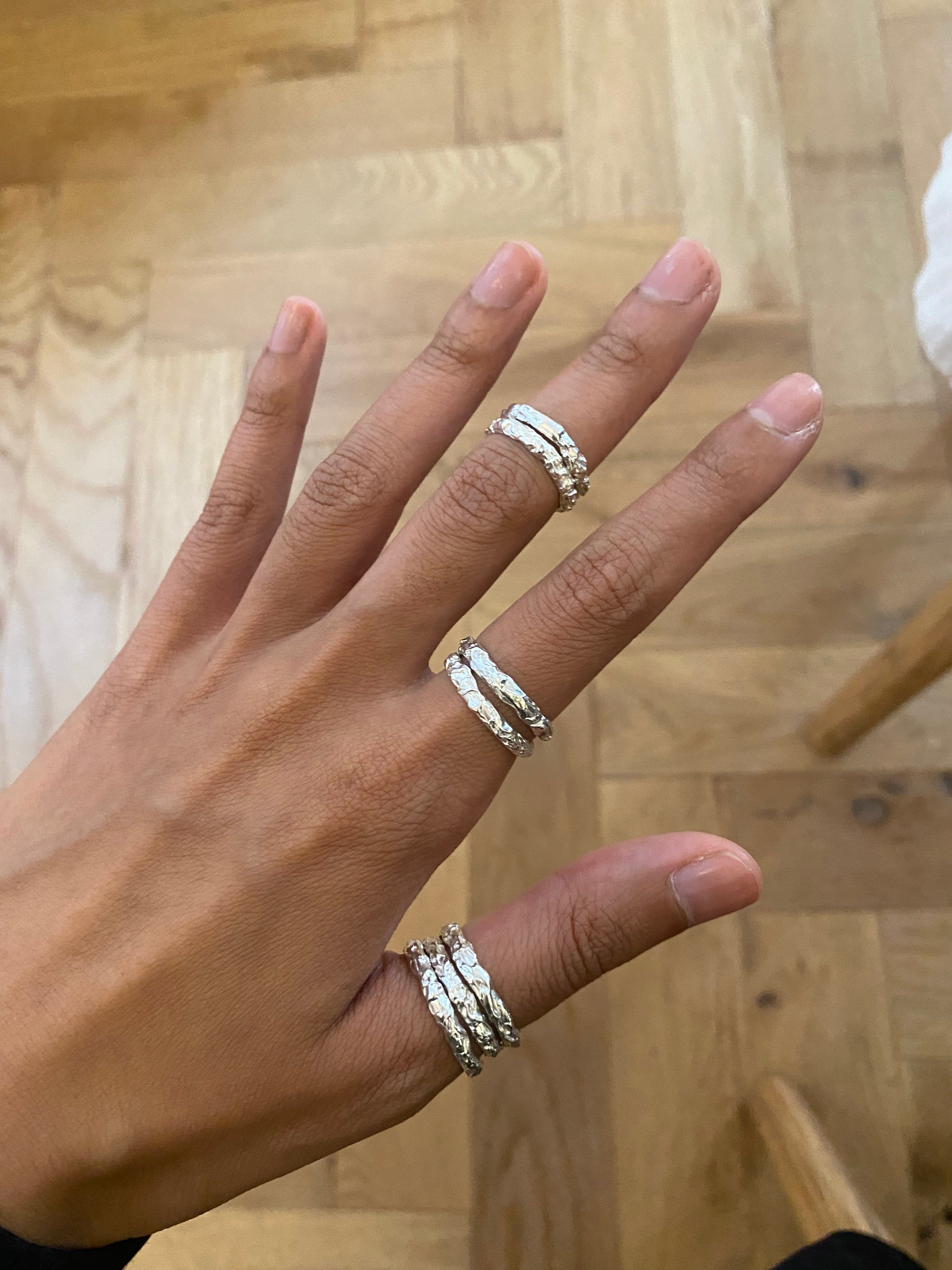 Pinkie's up! ring - silver