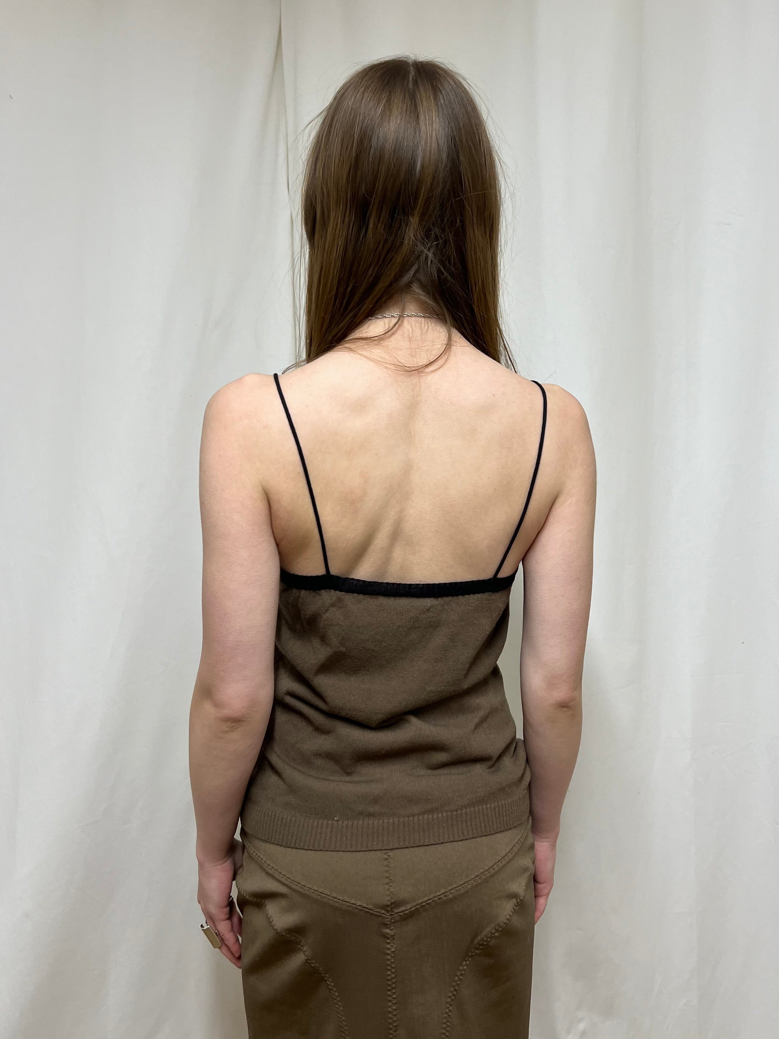 Satin corst top