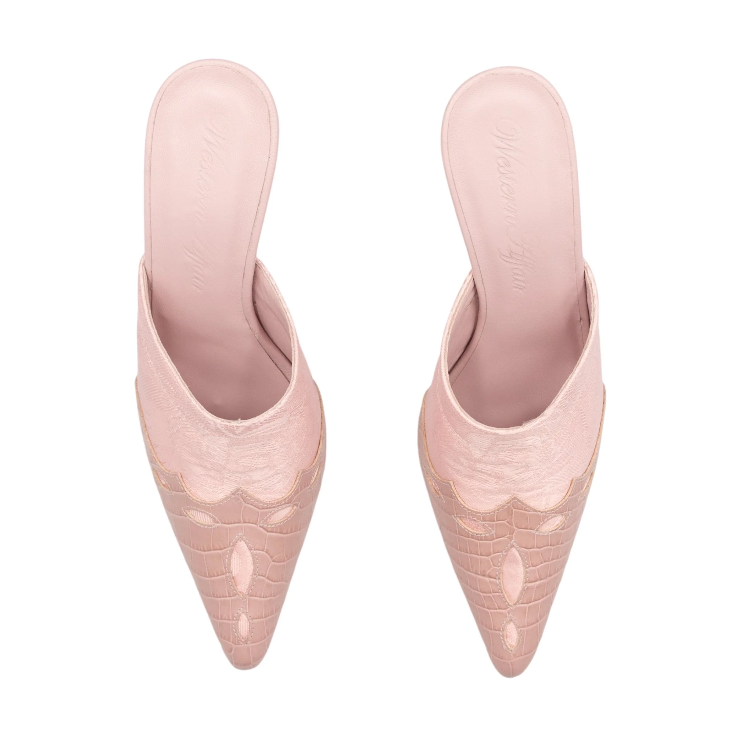 Cowgirl mules in delicate