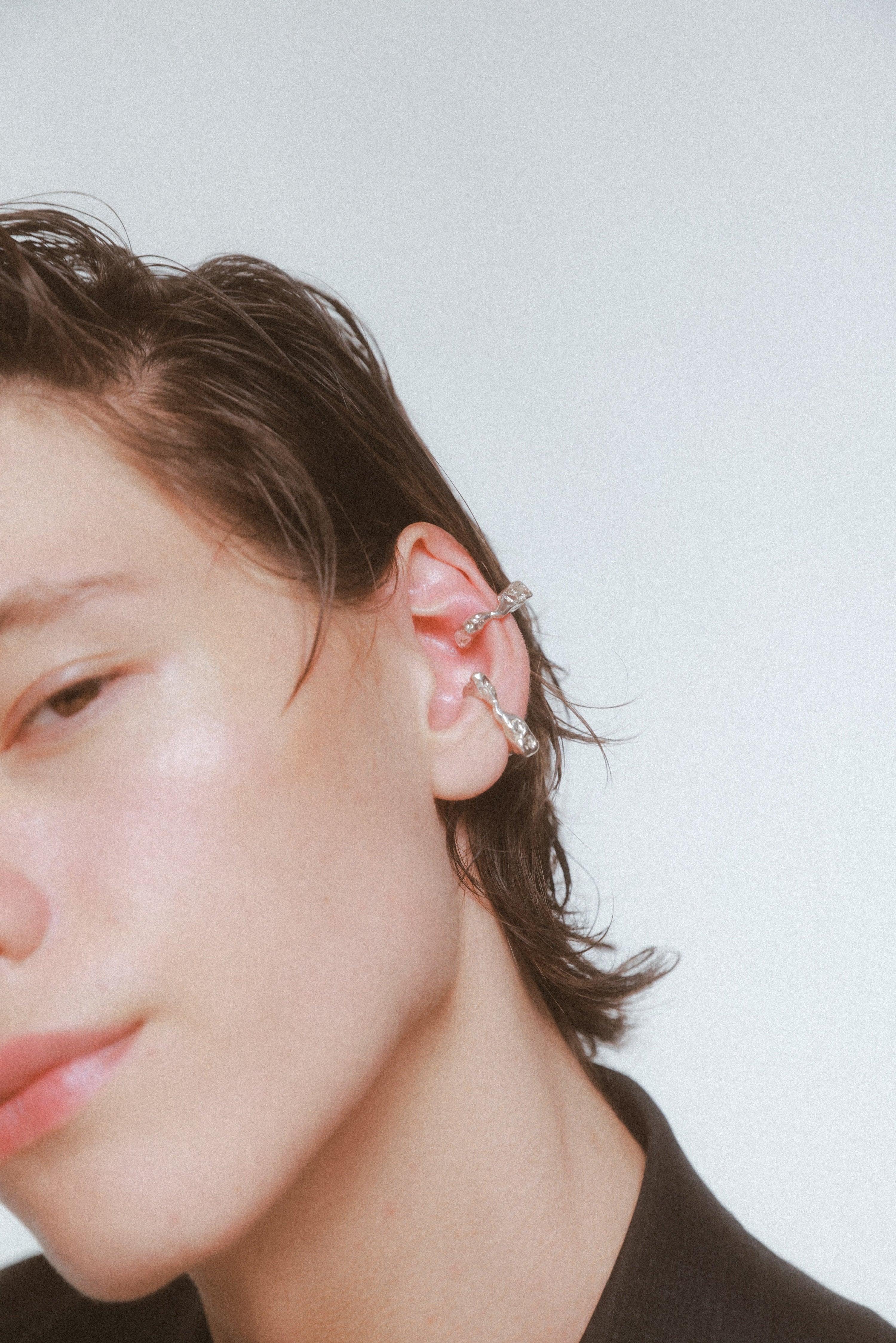 Square drip ear-cuff