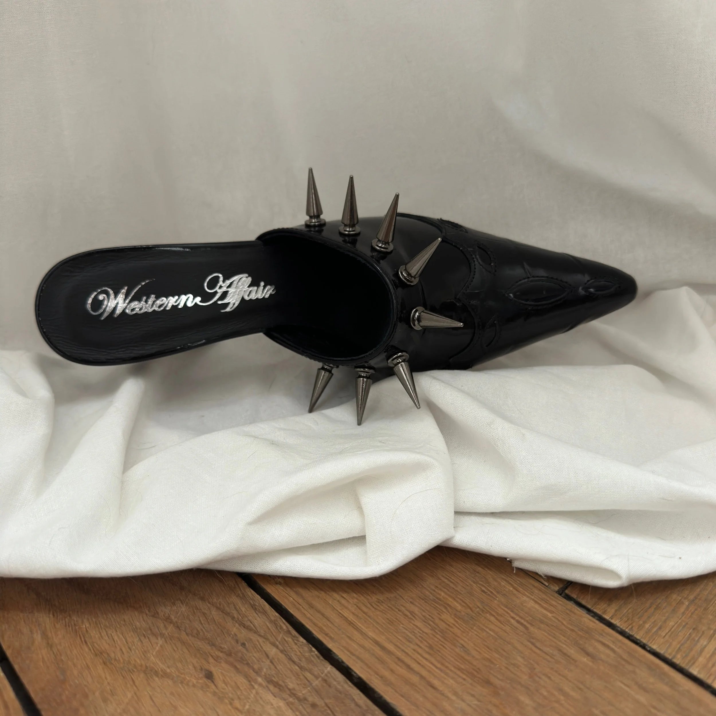 Cowgirl mules blackout new heel