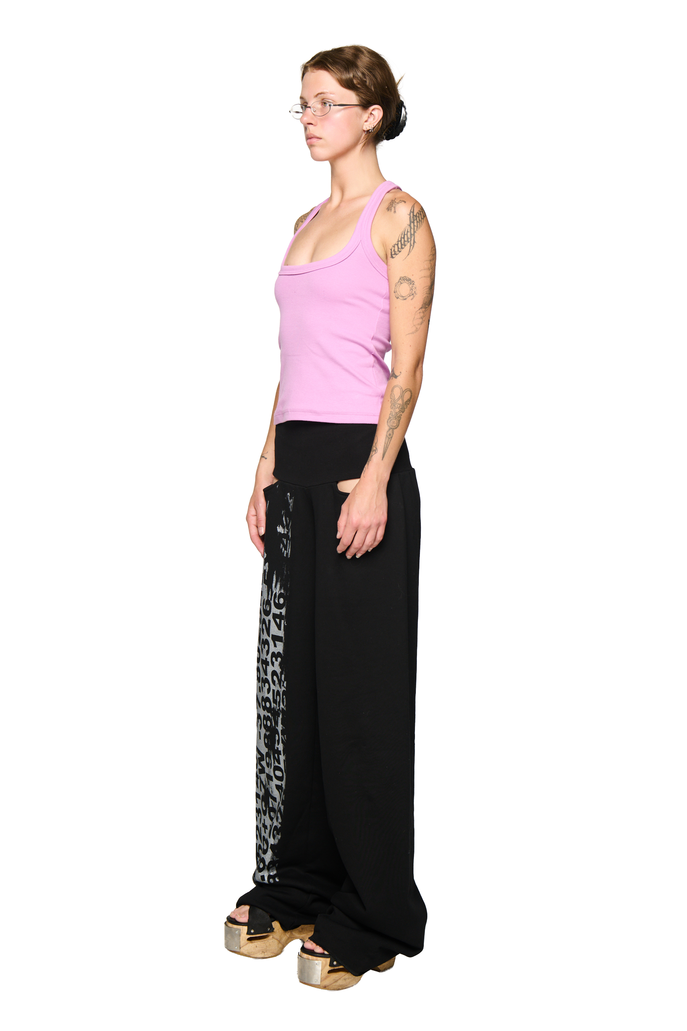 North pant - black/silver