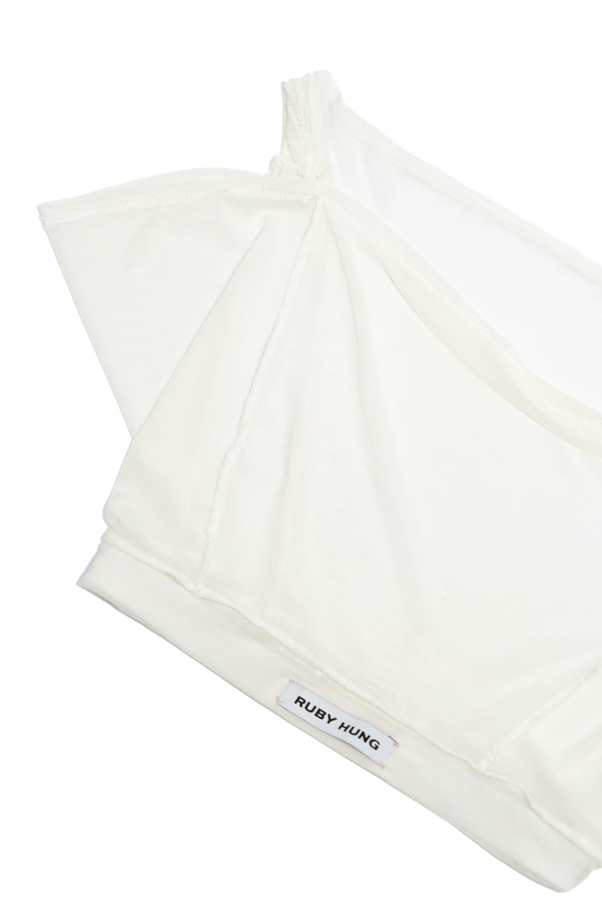 Figur cowlneck mesh top