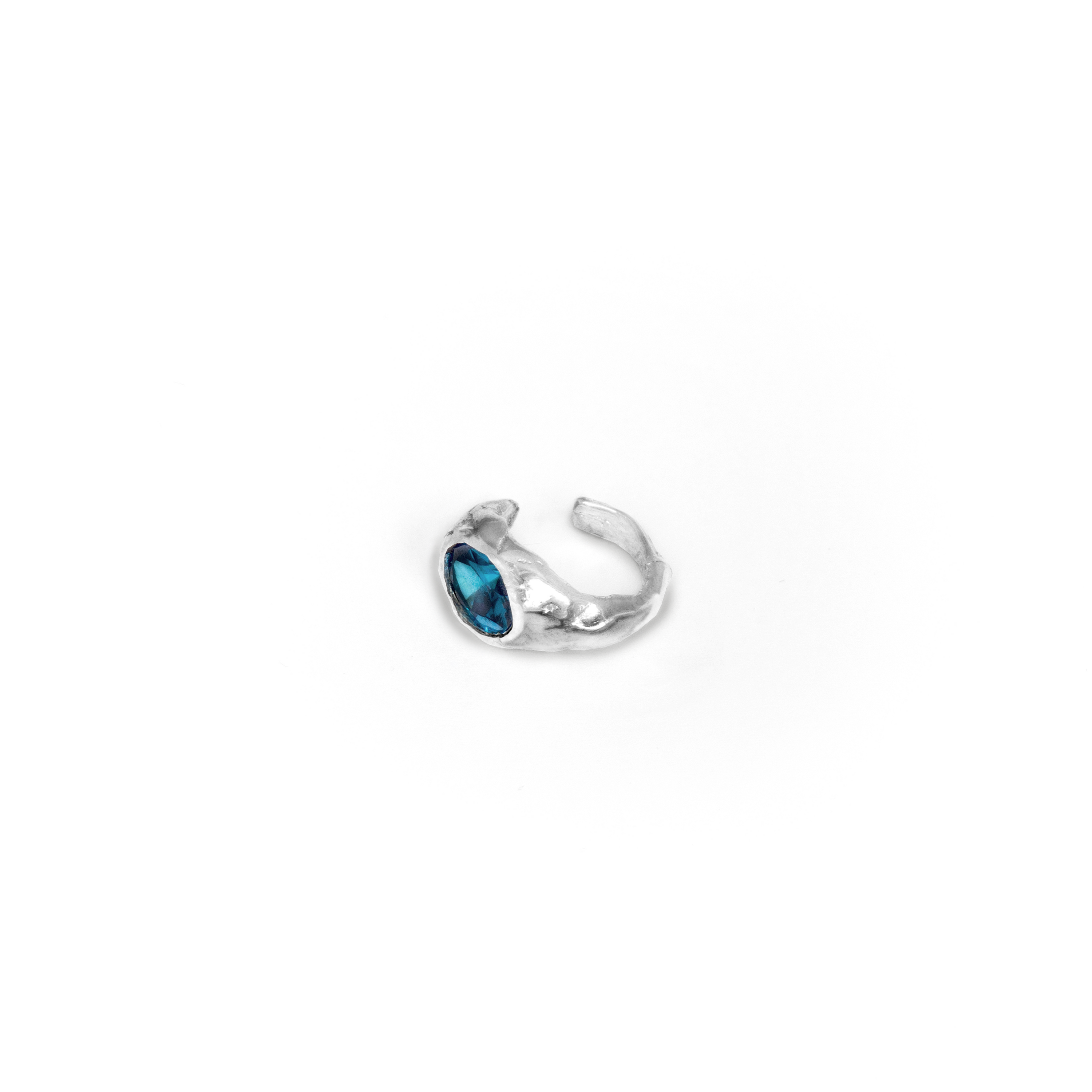 Fusion ear-cuff sapphire