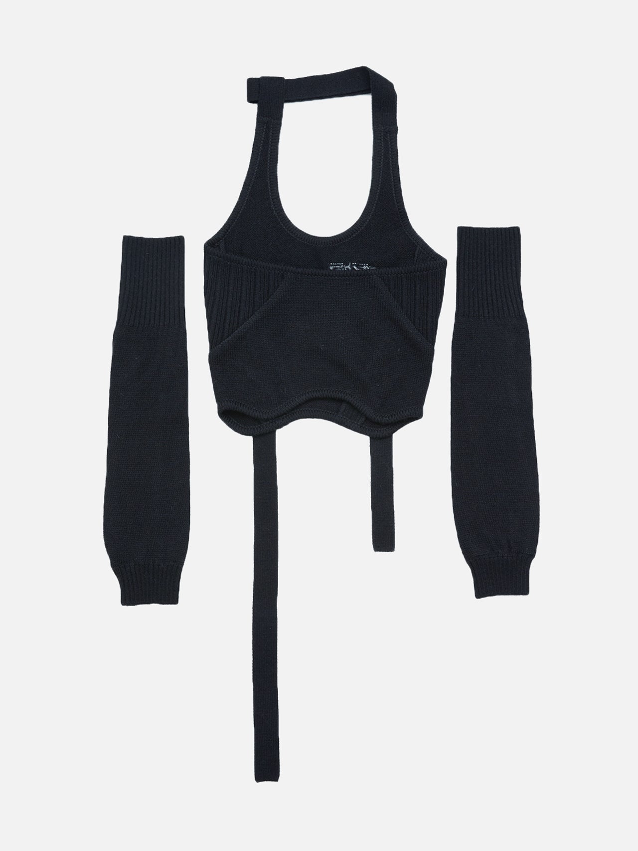 Knit sleeveless w/ arm warmers