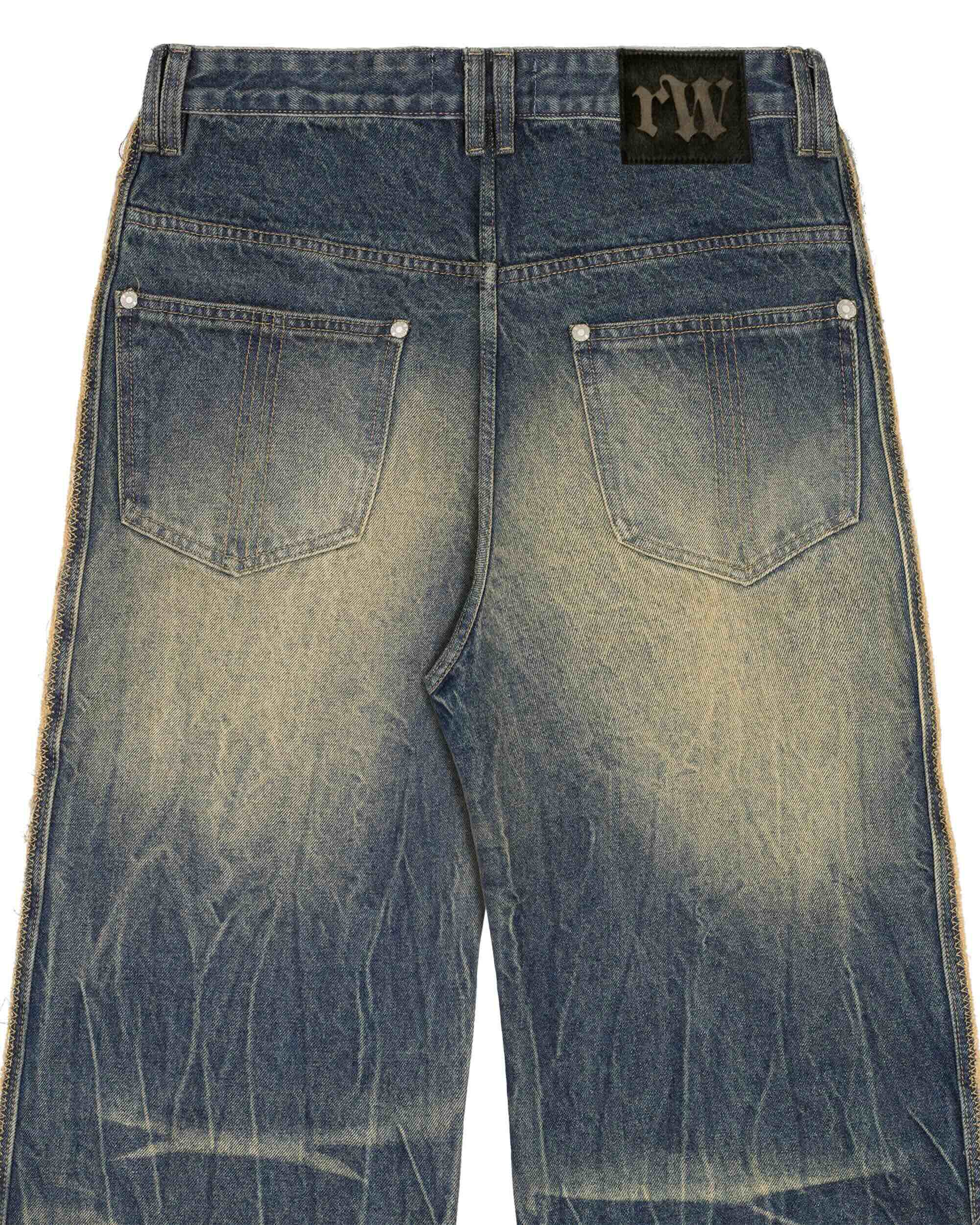 Blue scar jeans