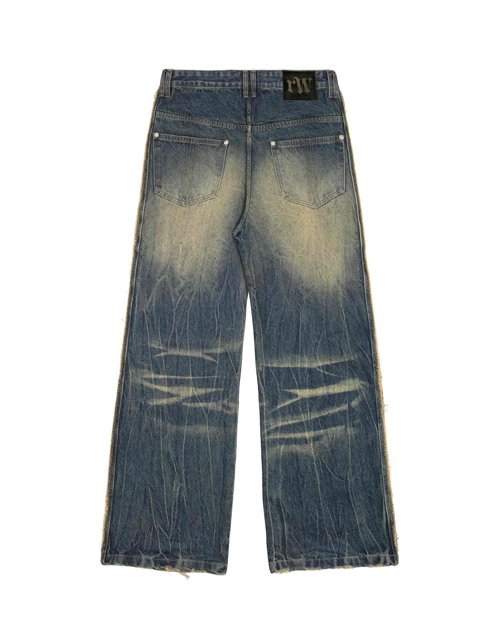 Blue scar jeans
