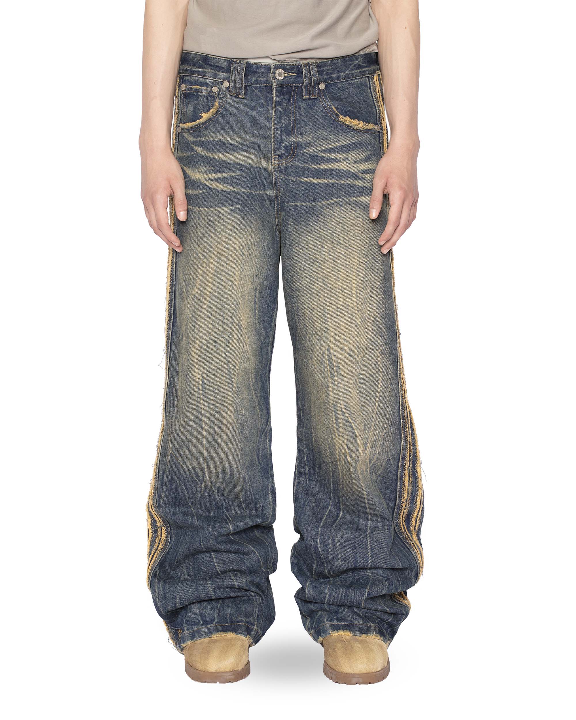 Blue scar jeans