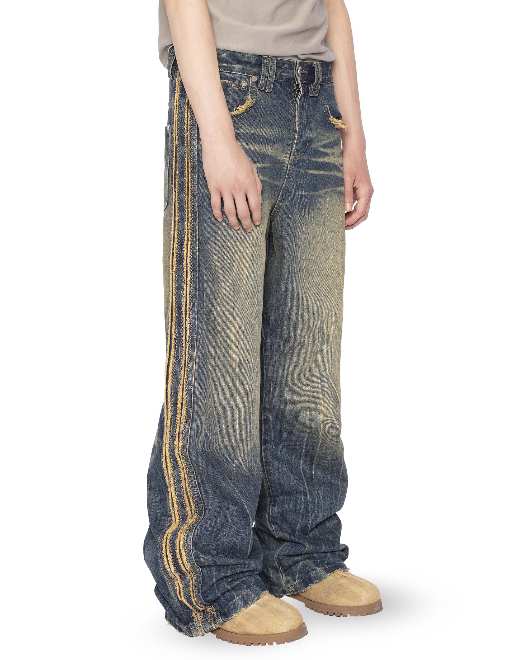 Blue scar jeans