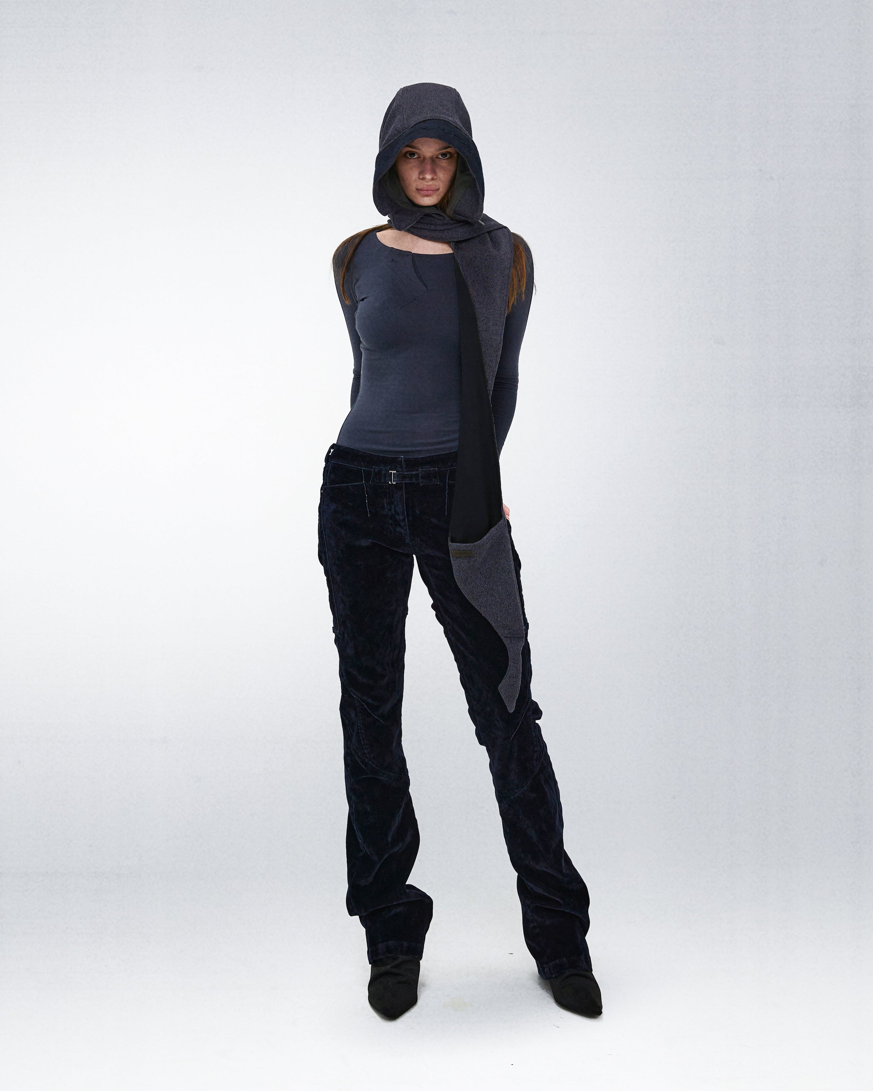 Reversible hooded muffler