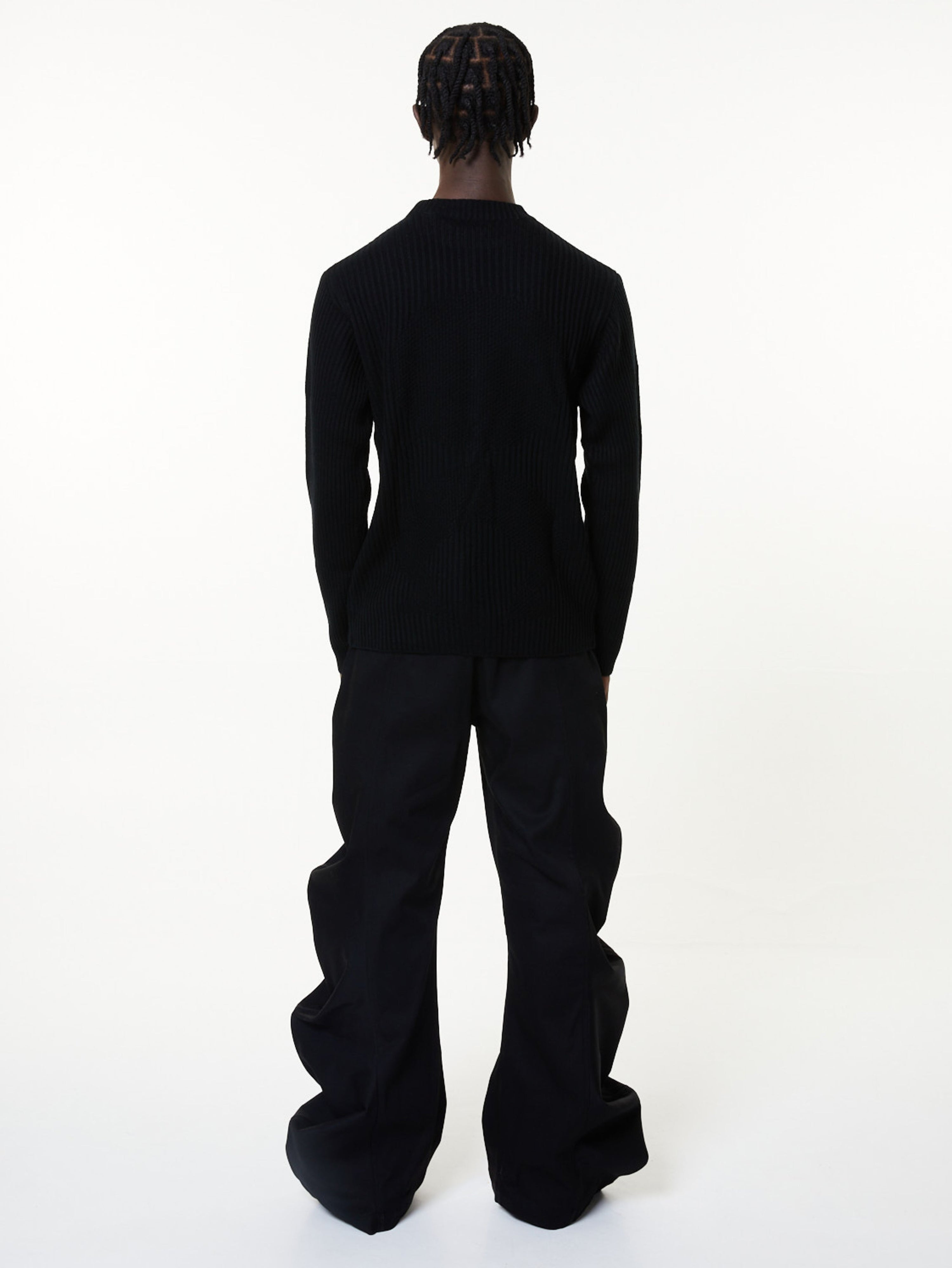 Denim deflated trousers | signature fit