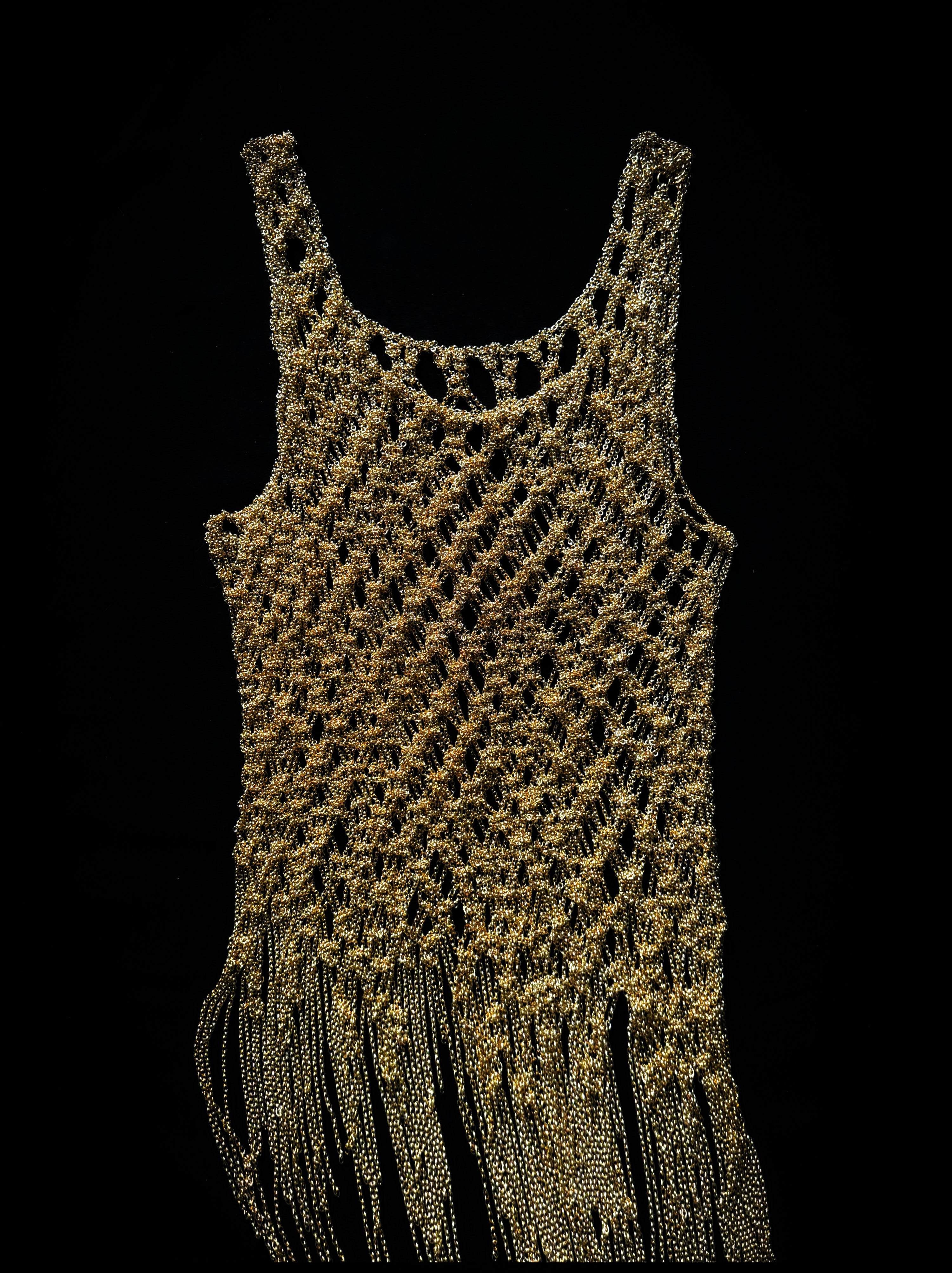 Metal crochet vest