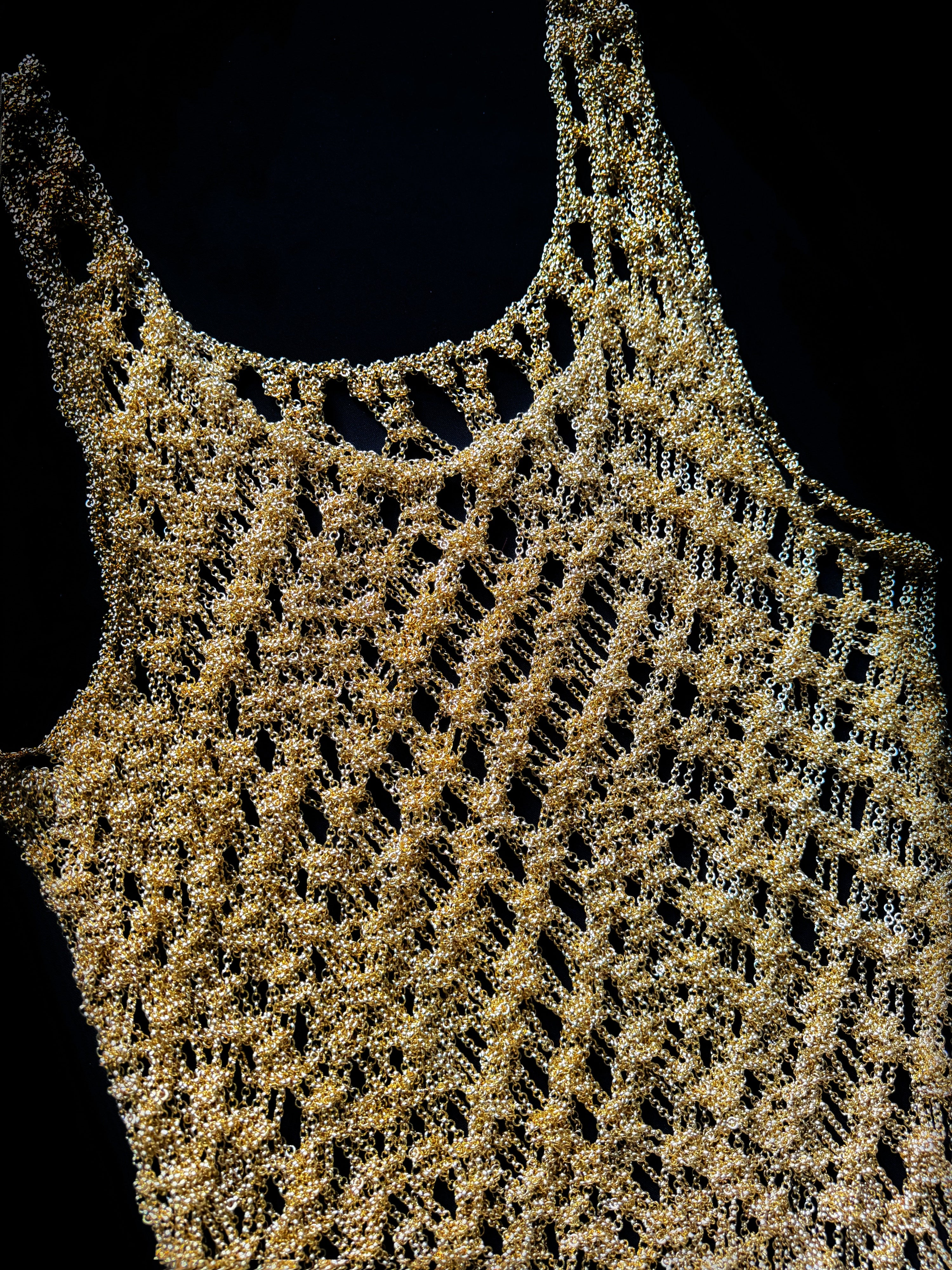 Metal crochet vest
