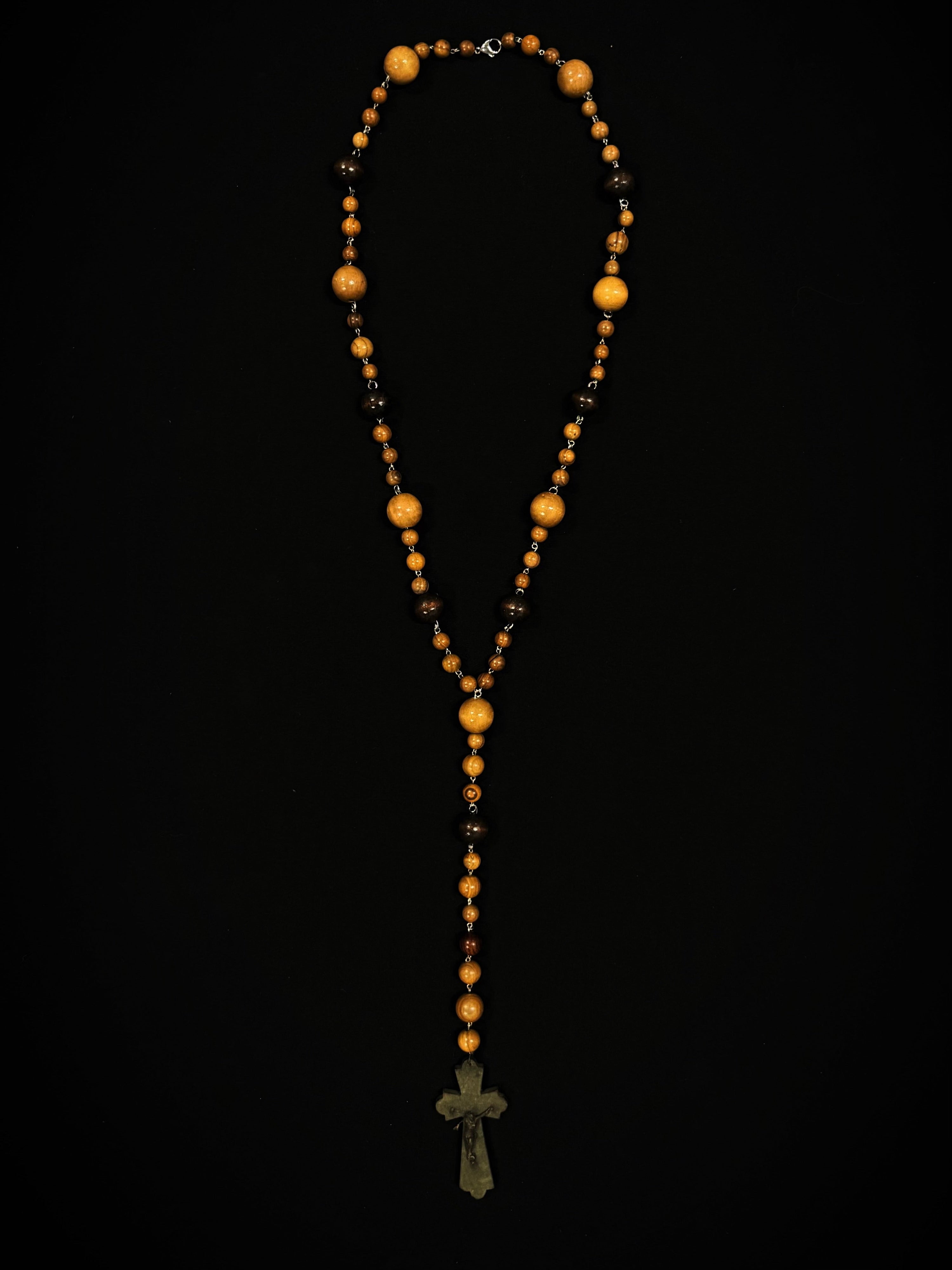 Giant wooden rosary