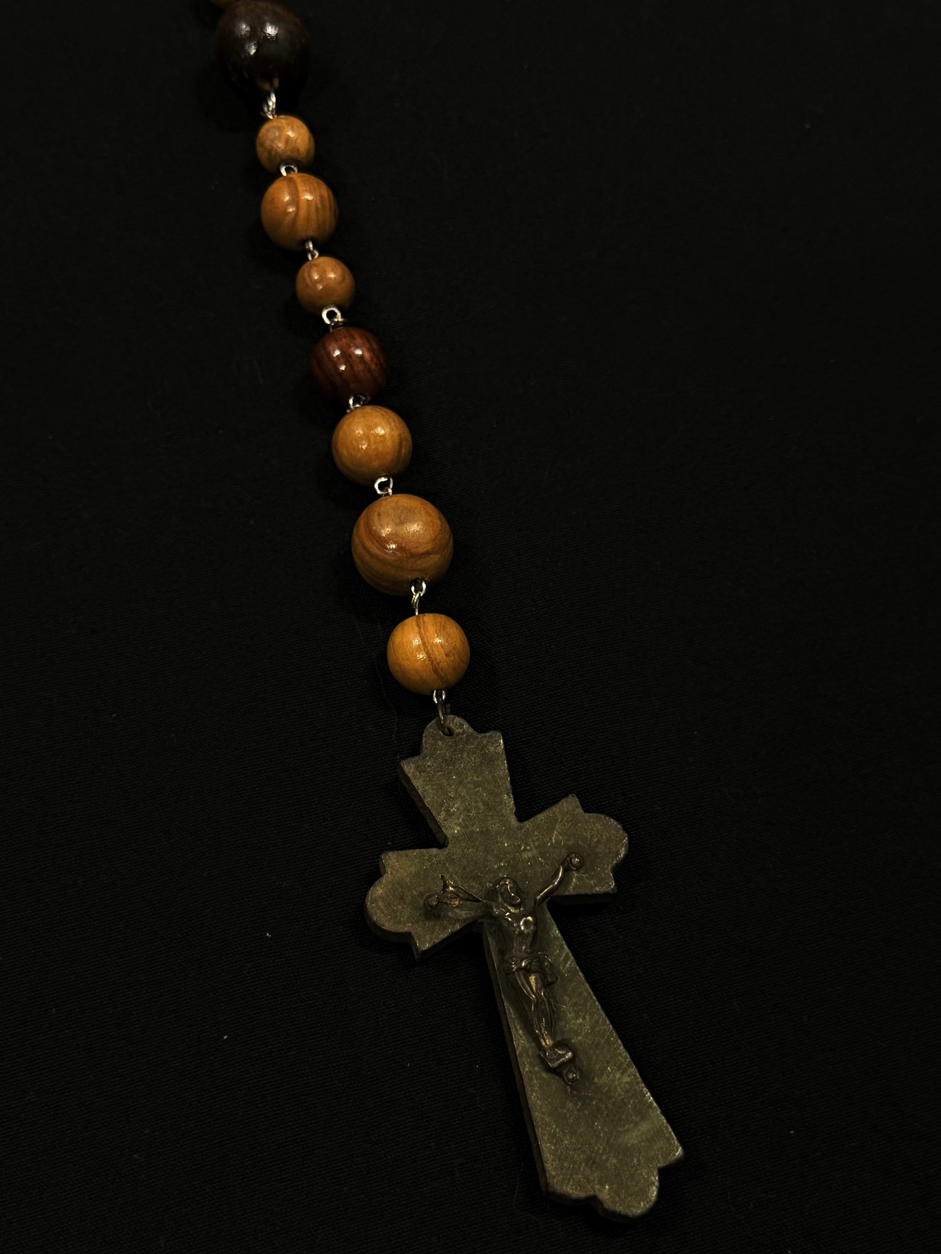 Giant wooden rosary
