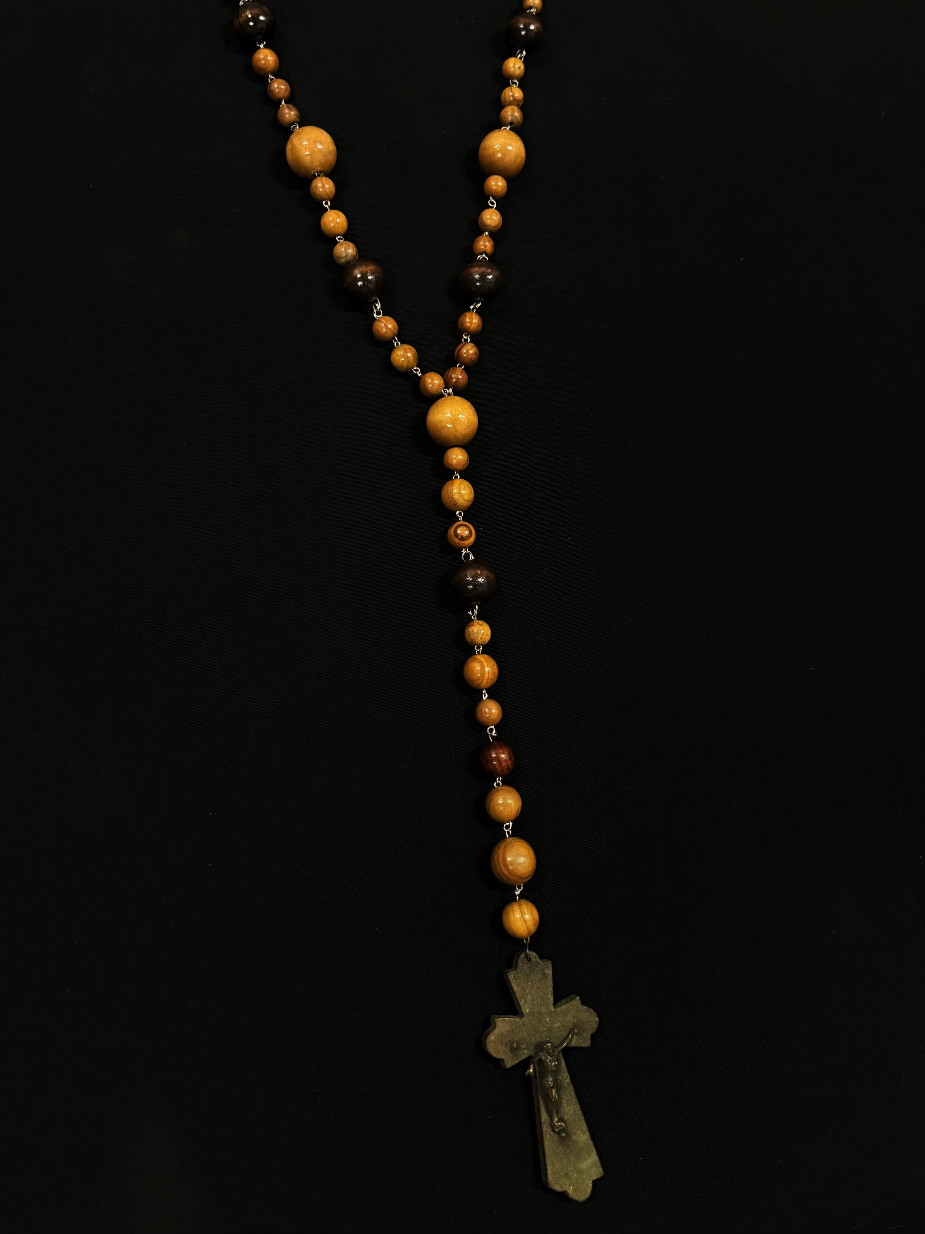Giant wooden rosary