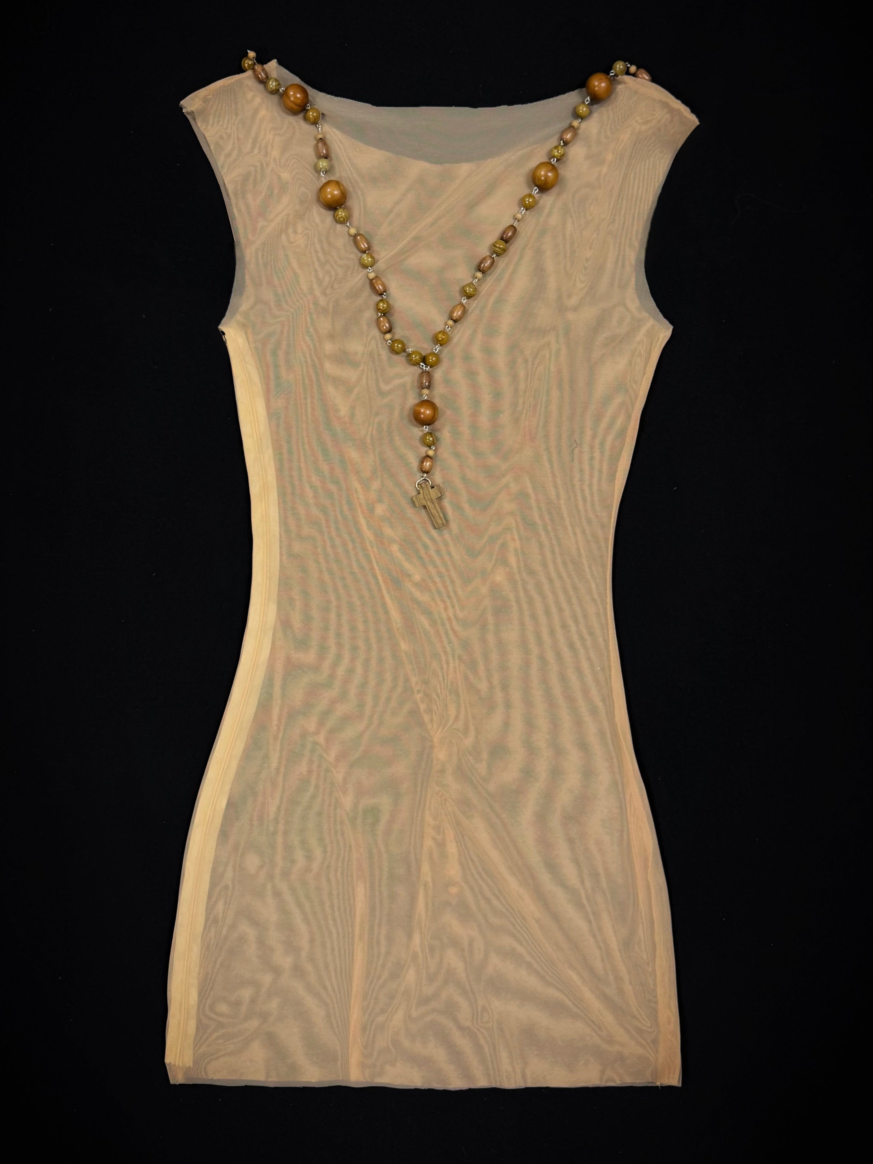 Rosary mesh dress