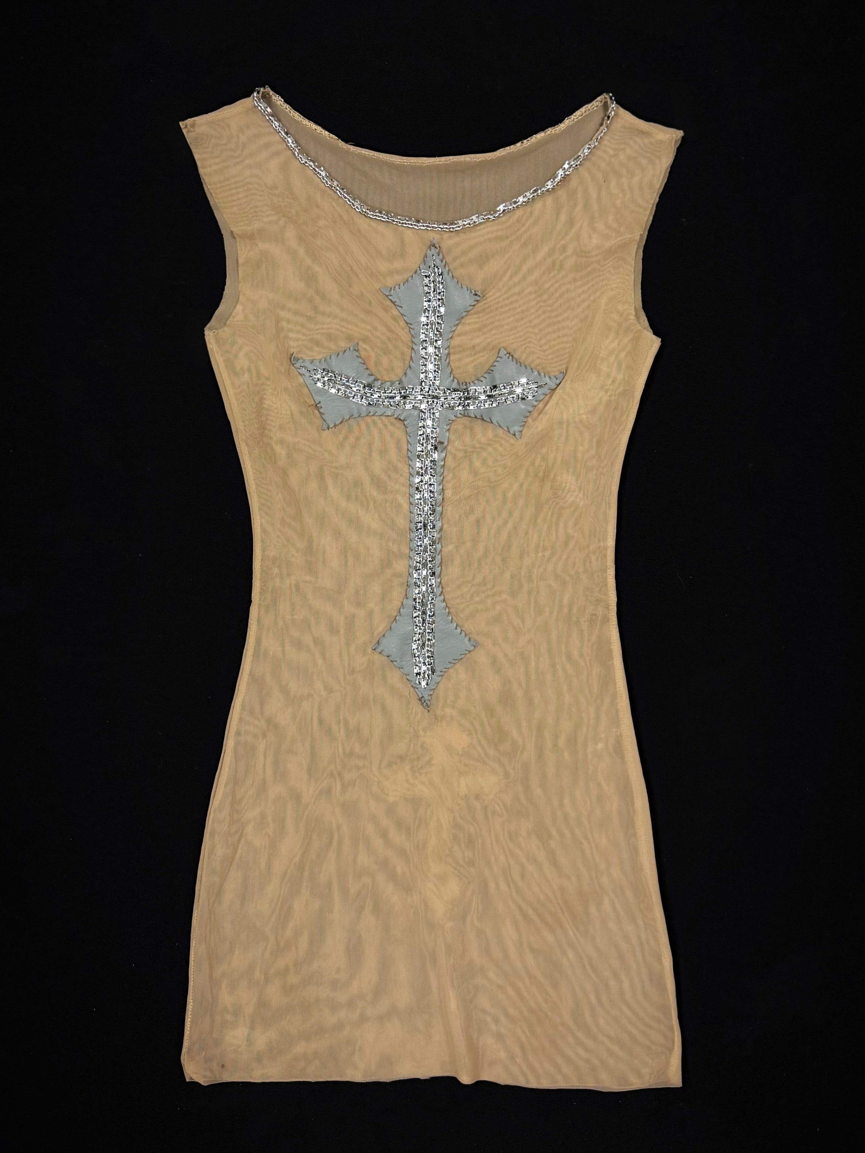 Crucifix mini dress