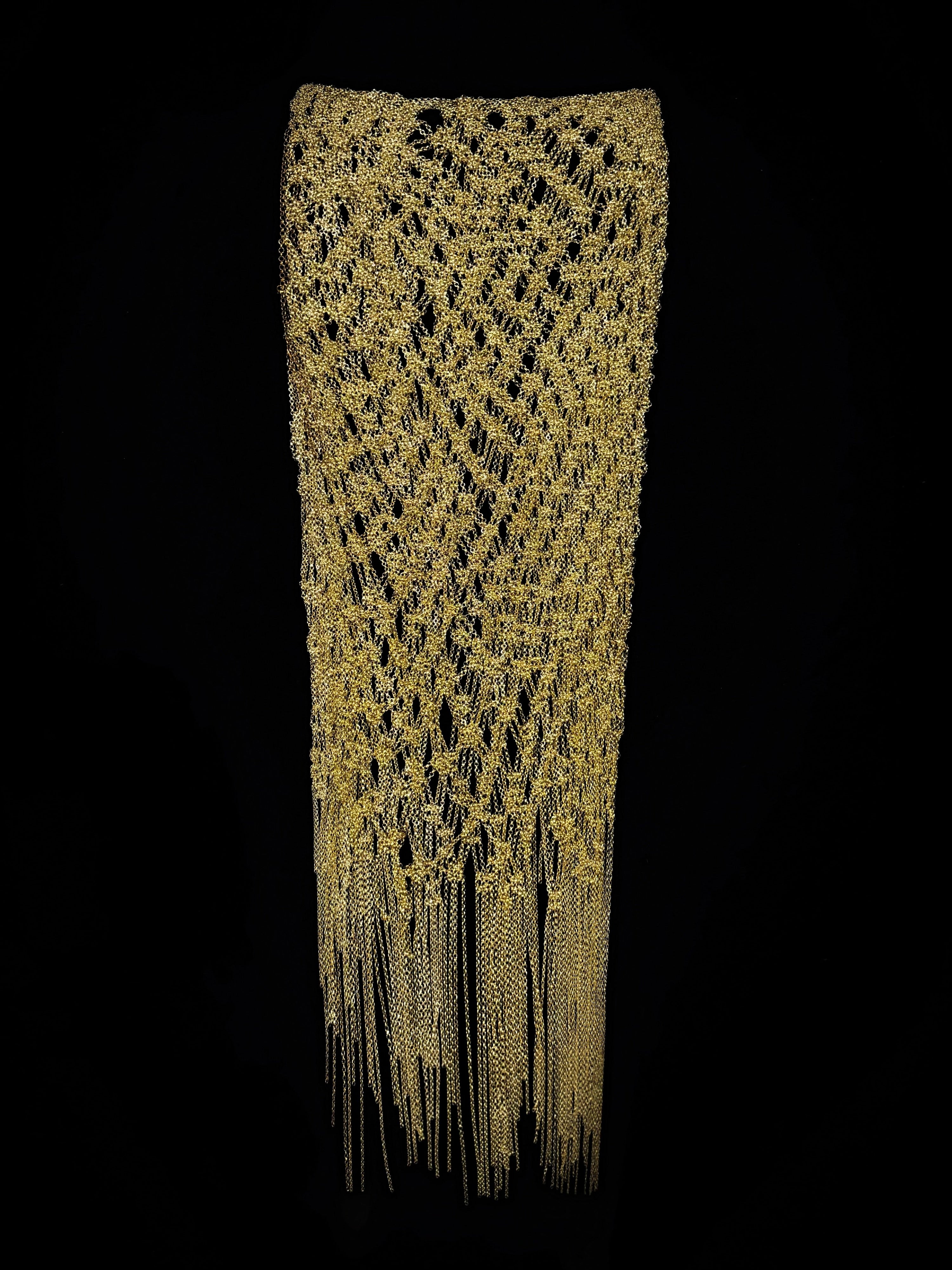 Metal crochet skirt
