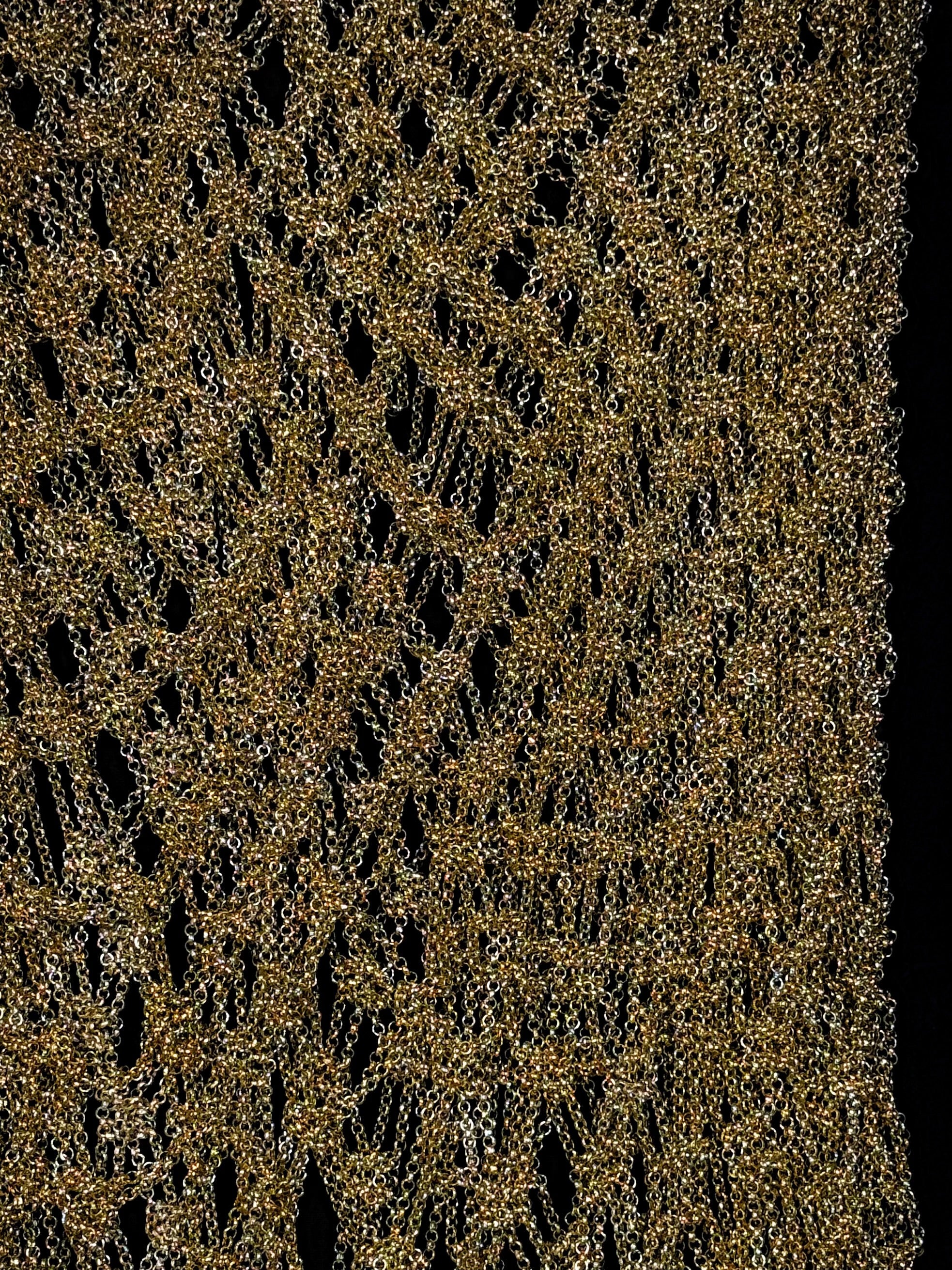 Metal crochet skirt