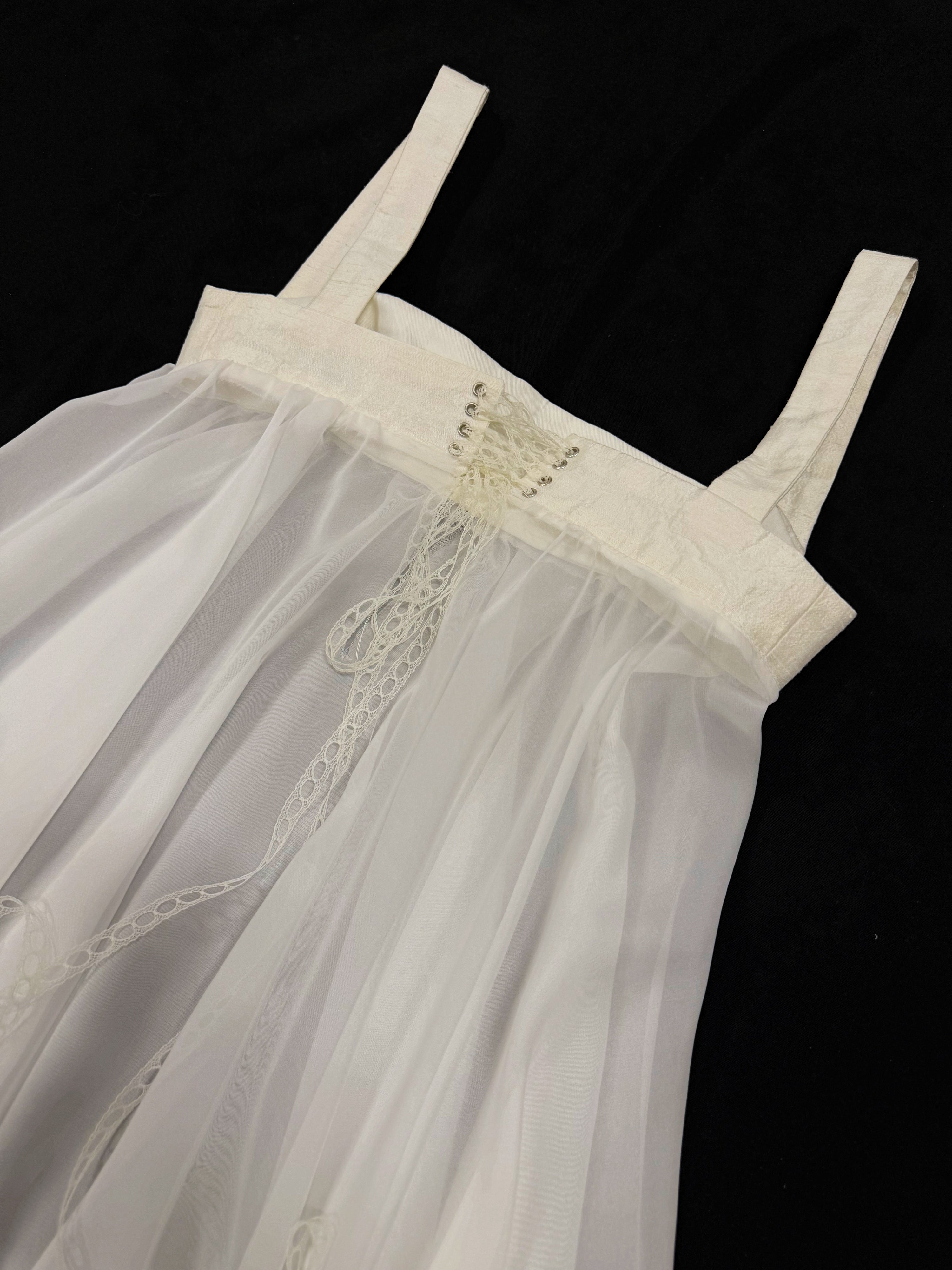 Sheer silk babydoll