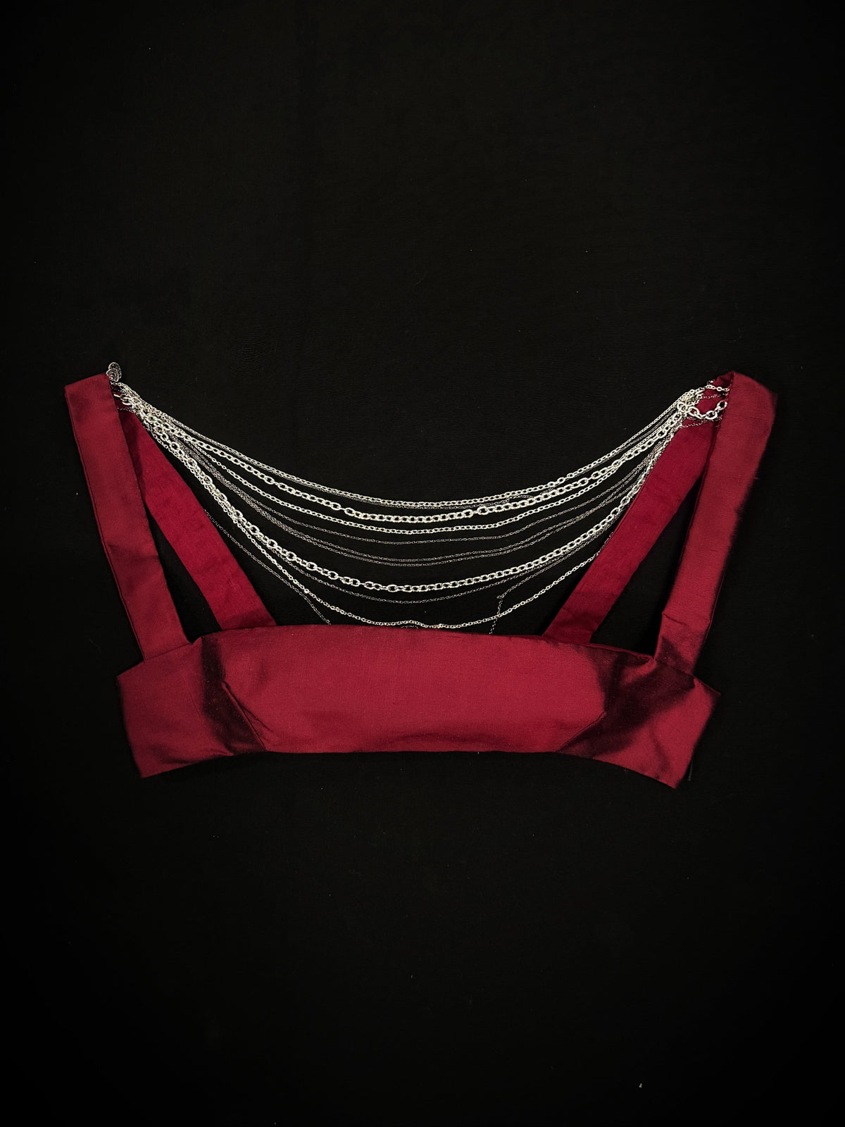 Silk chain top