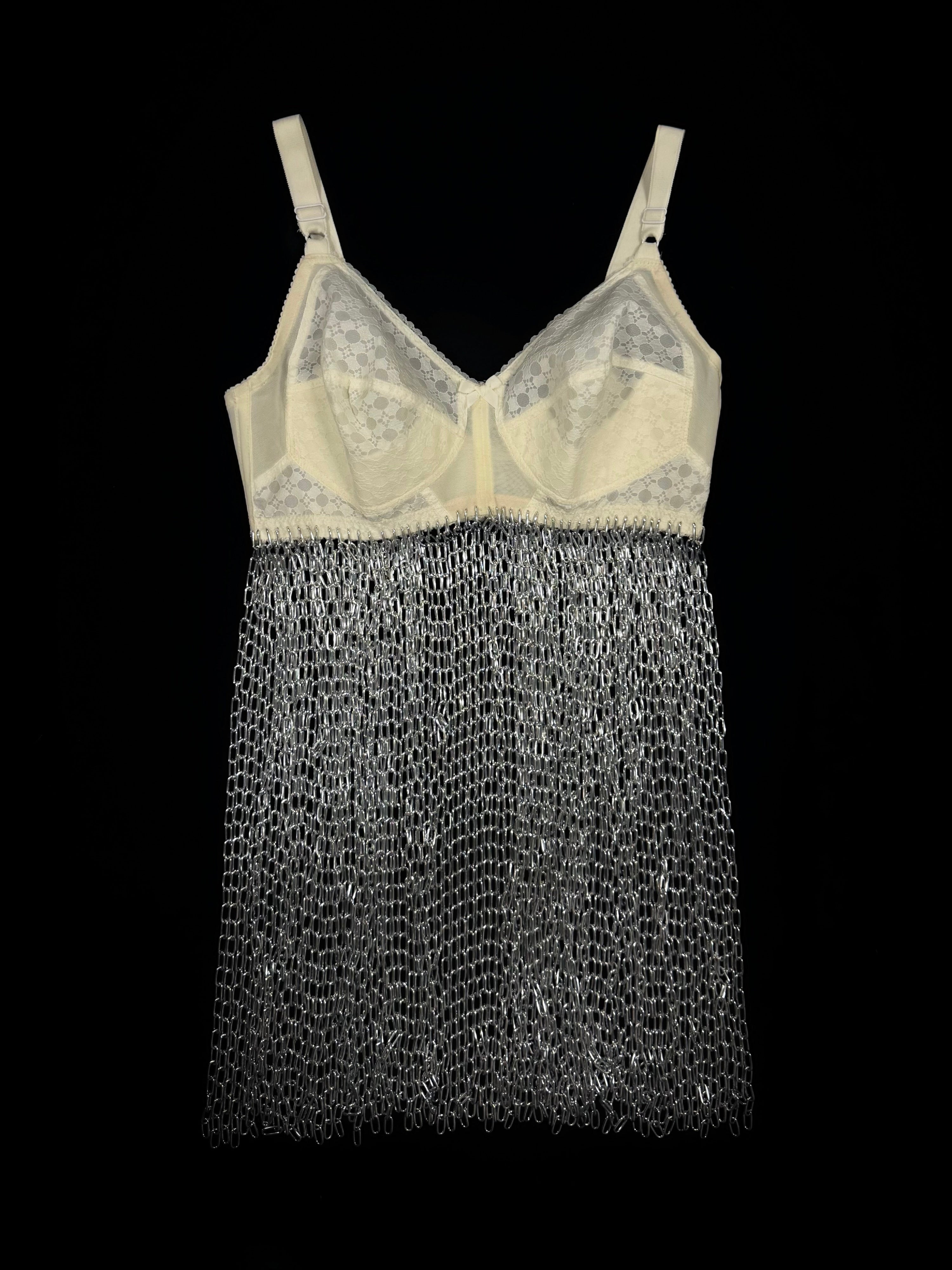 Vintage lingerie chain dress