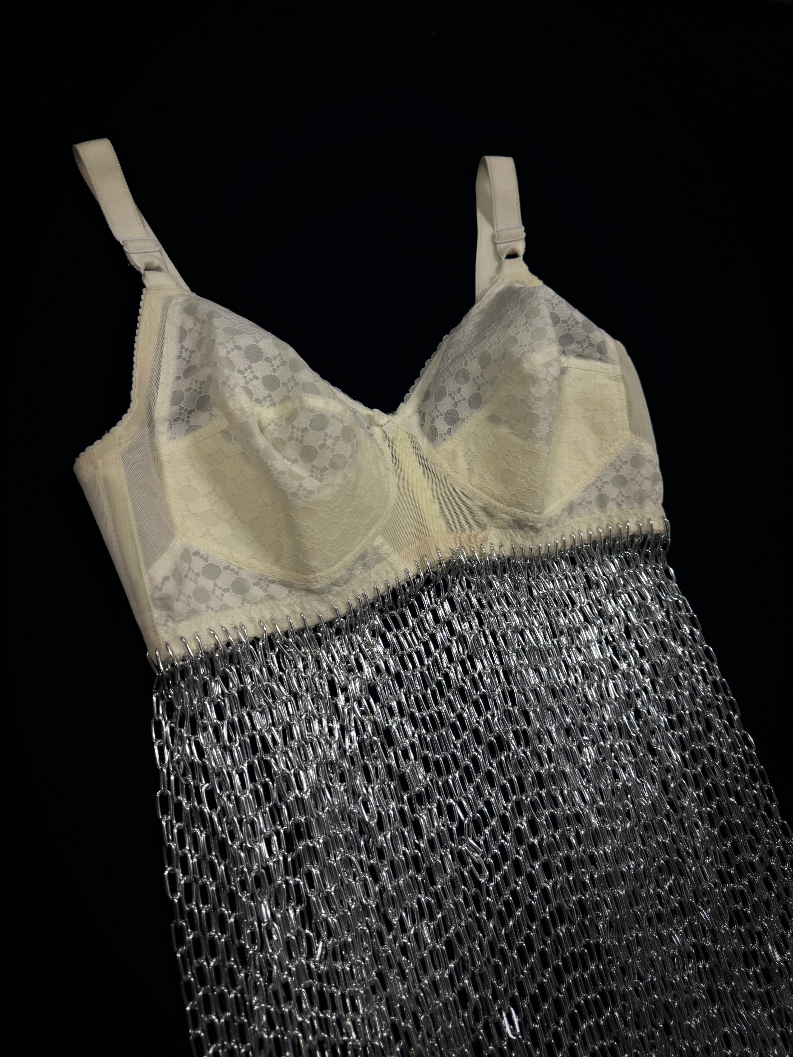 Vintage lingerie chain dress