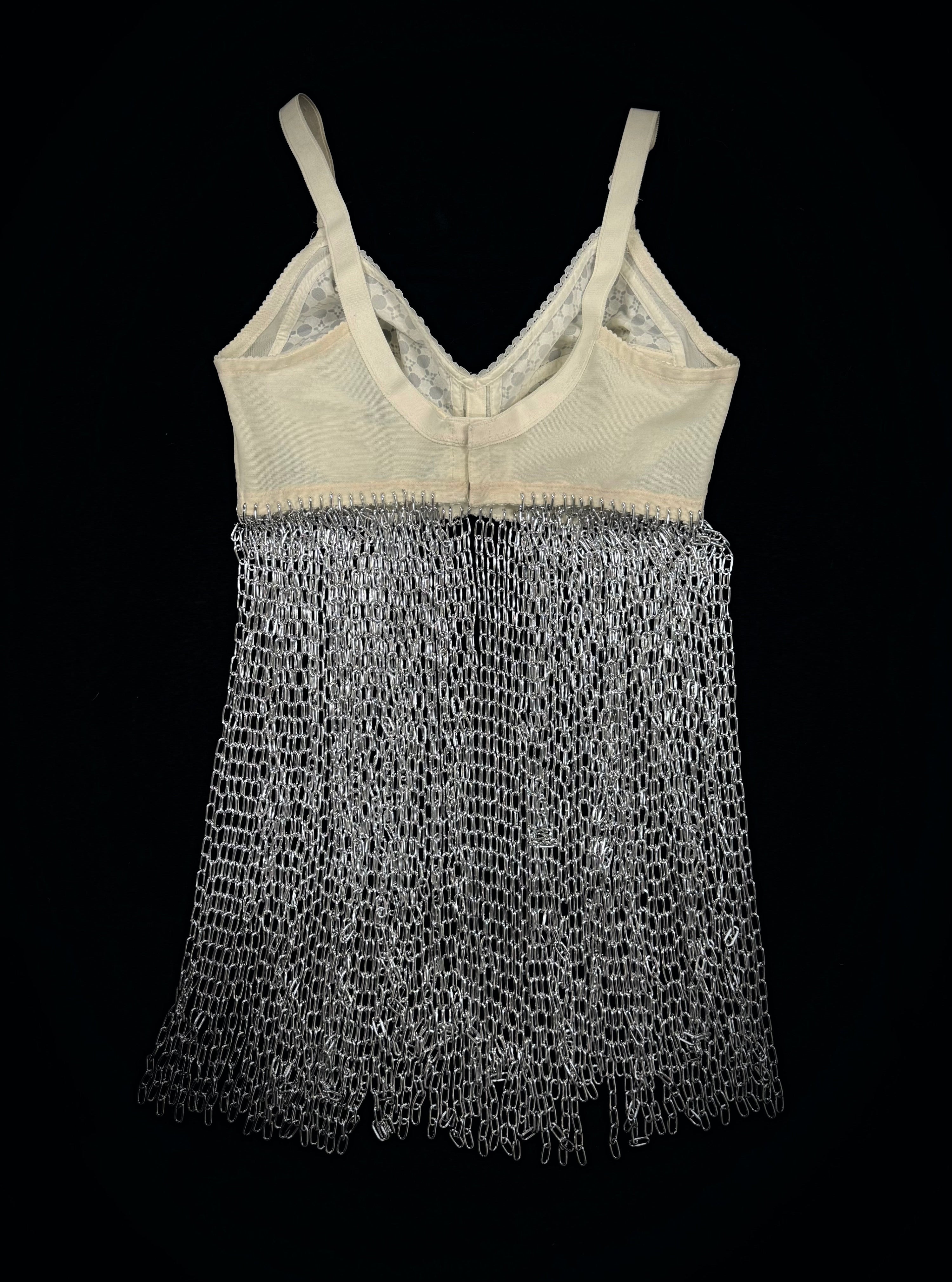 Vintage lingerie chain dress