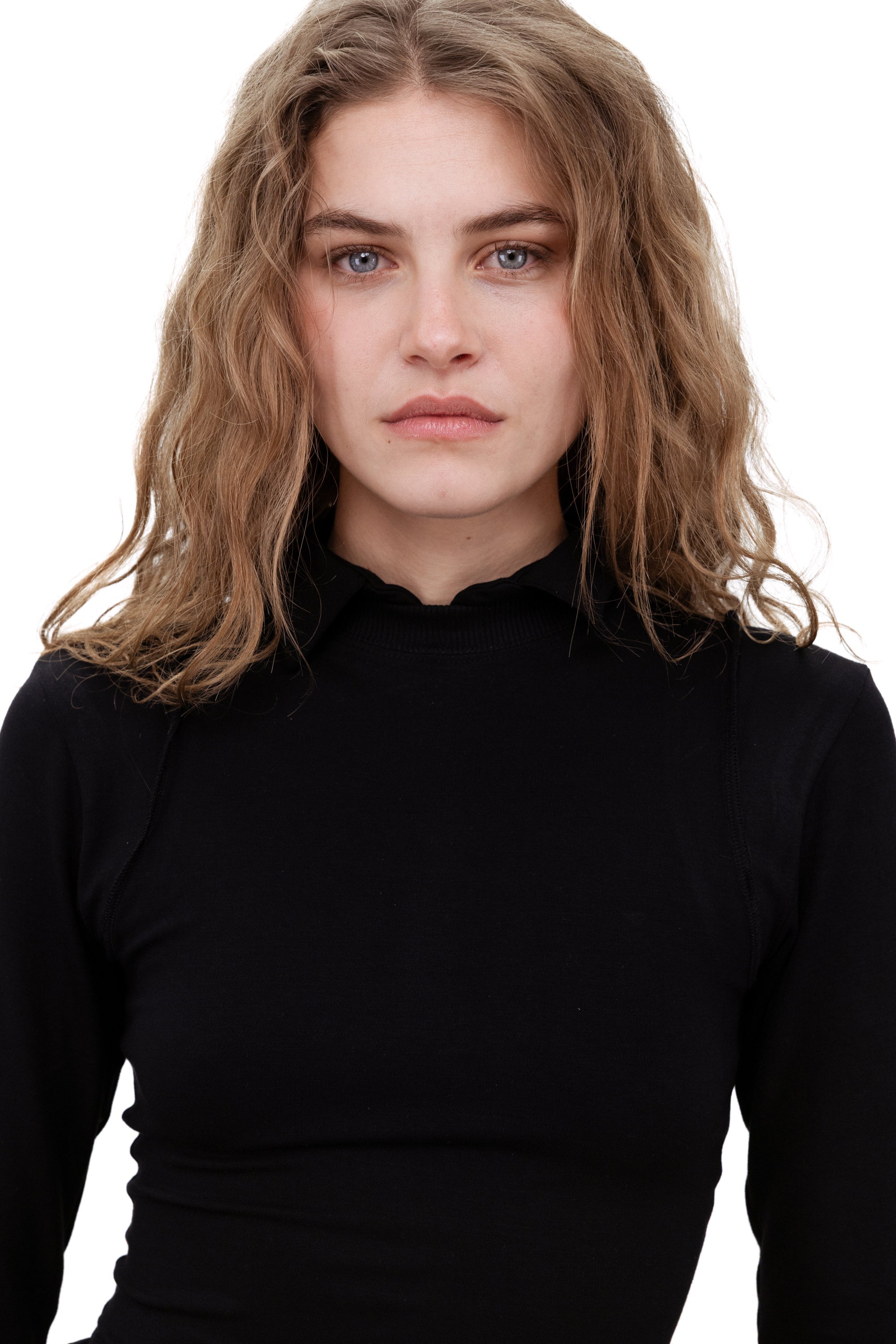 Fitted longsleeve black