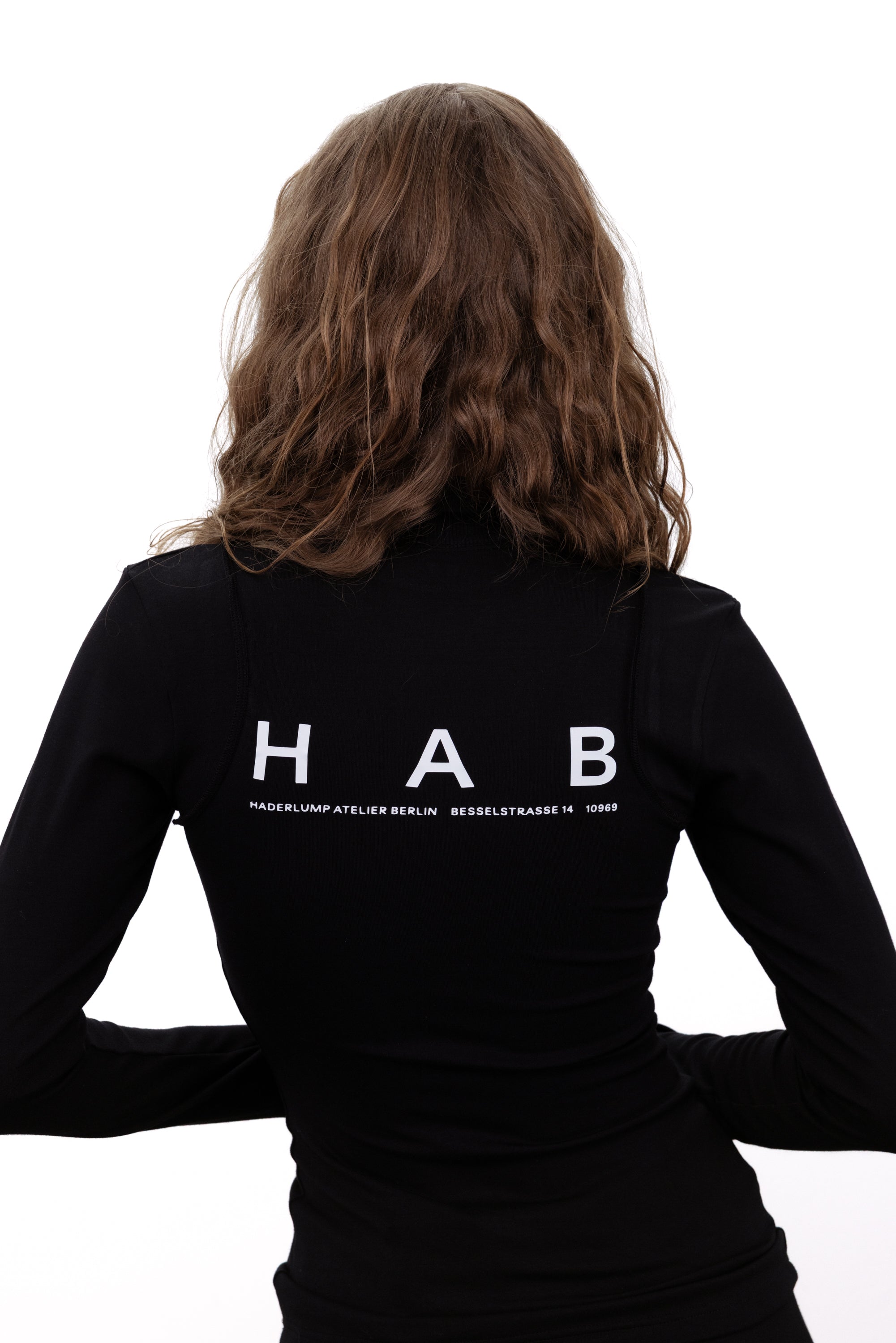 Fitted longsleeve black