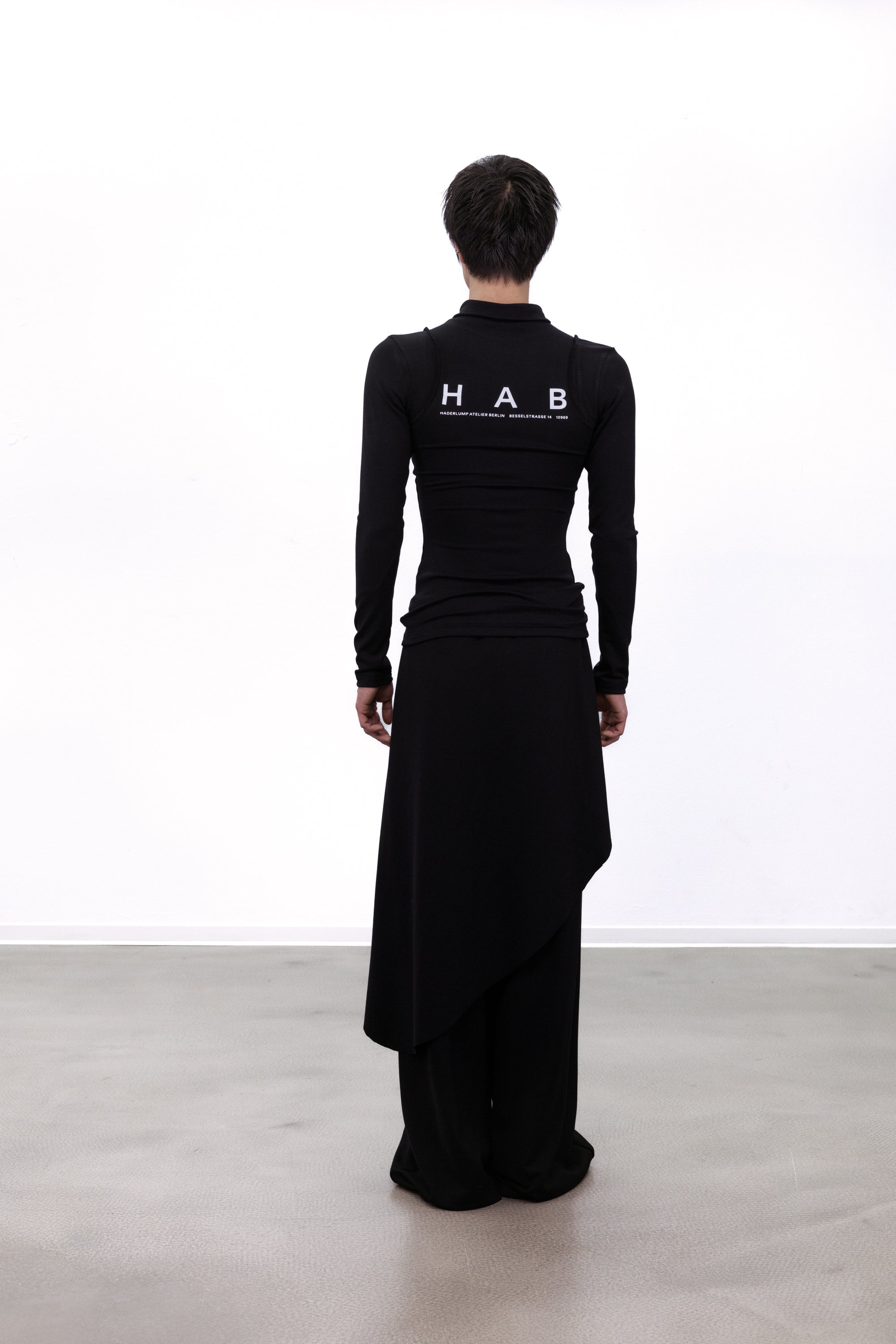 Fitted longsleeve black