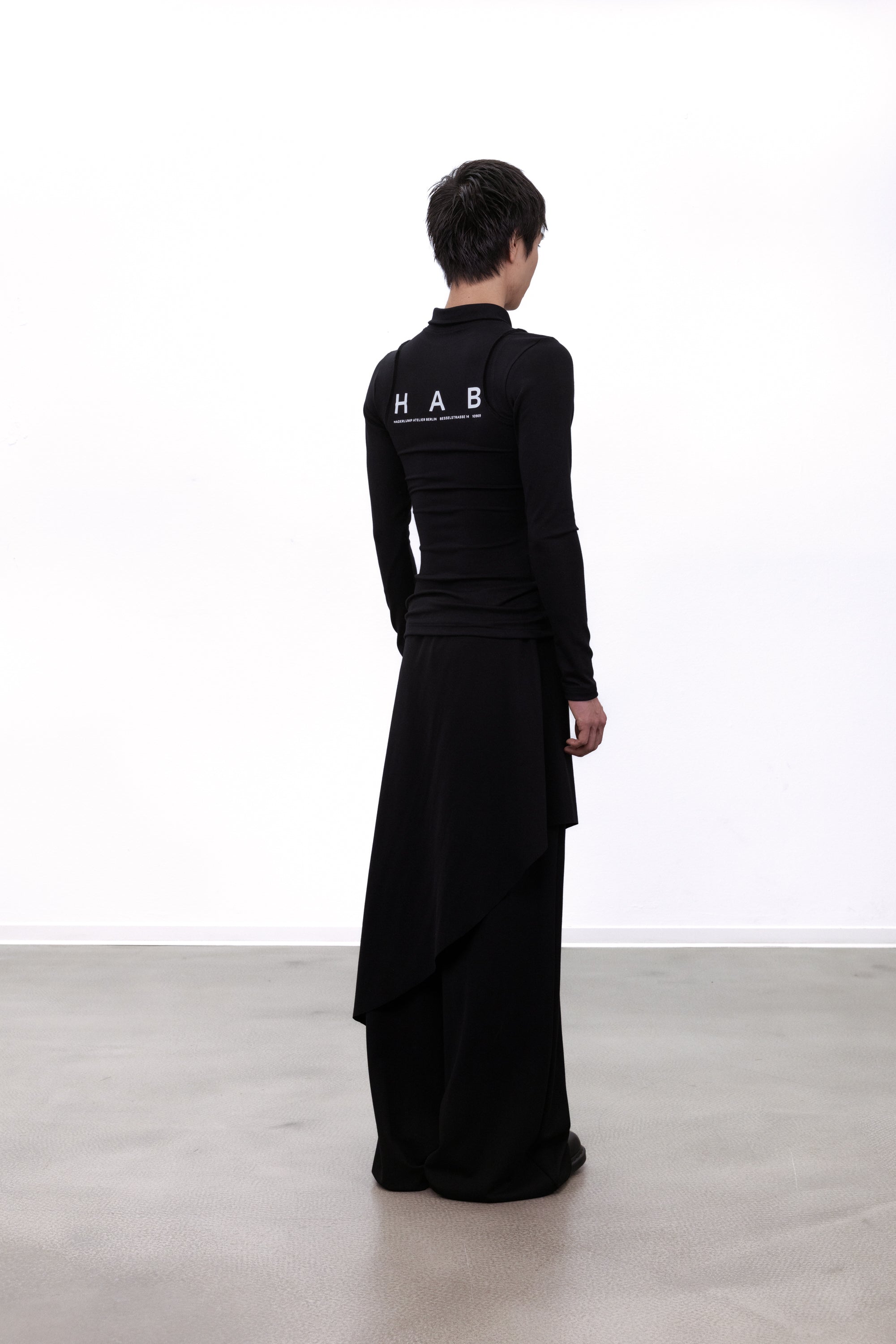 Fitted longsleeve black