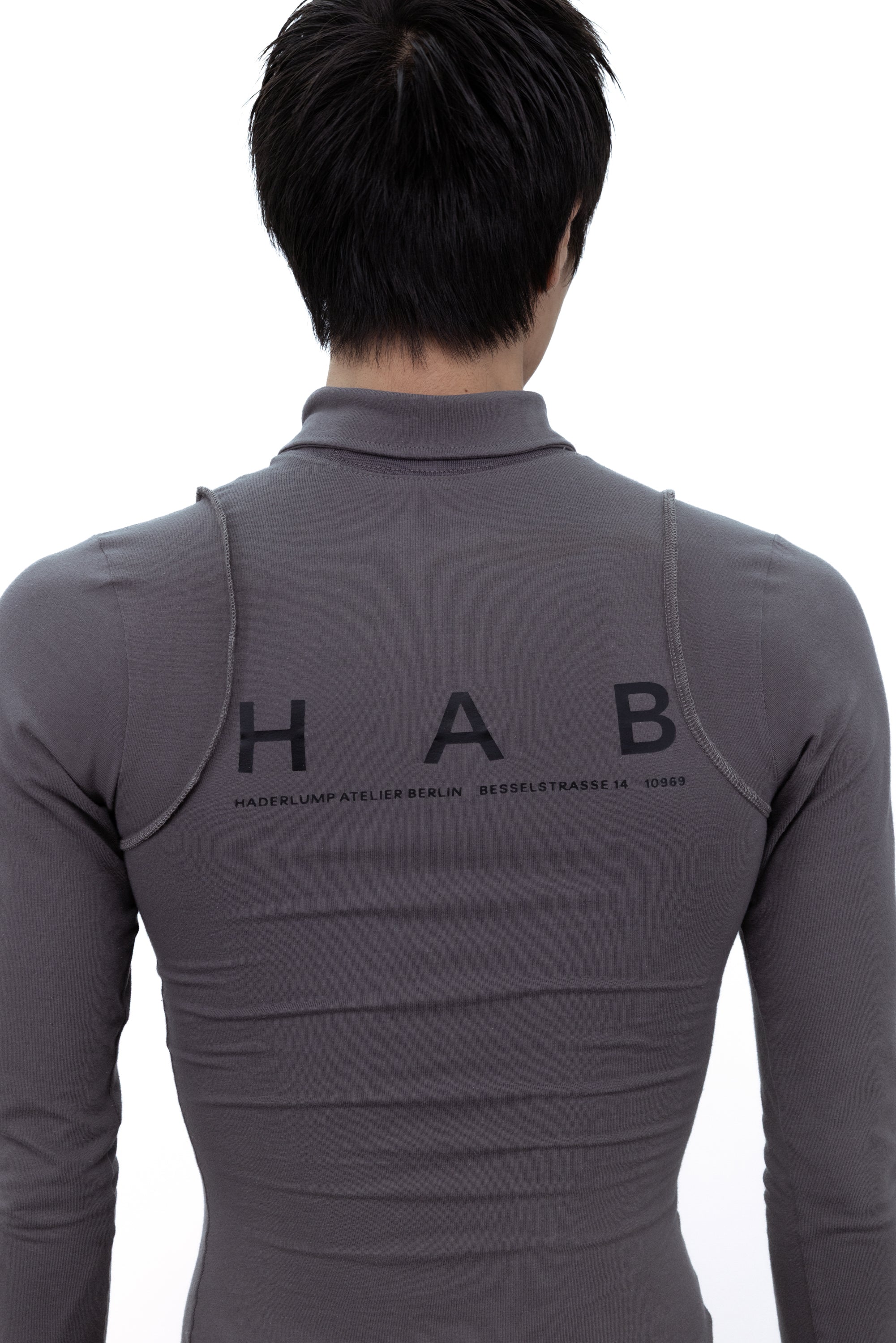 Fitted longsleeve grey