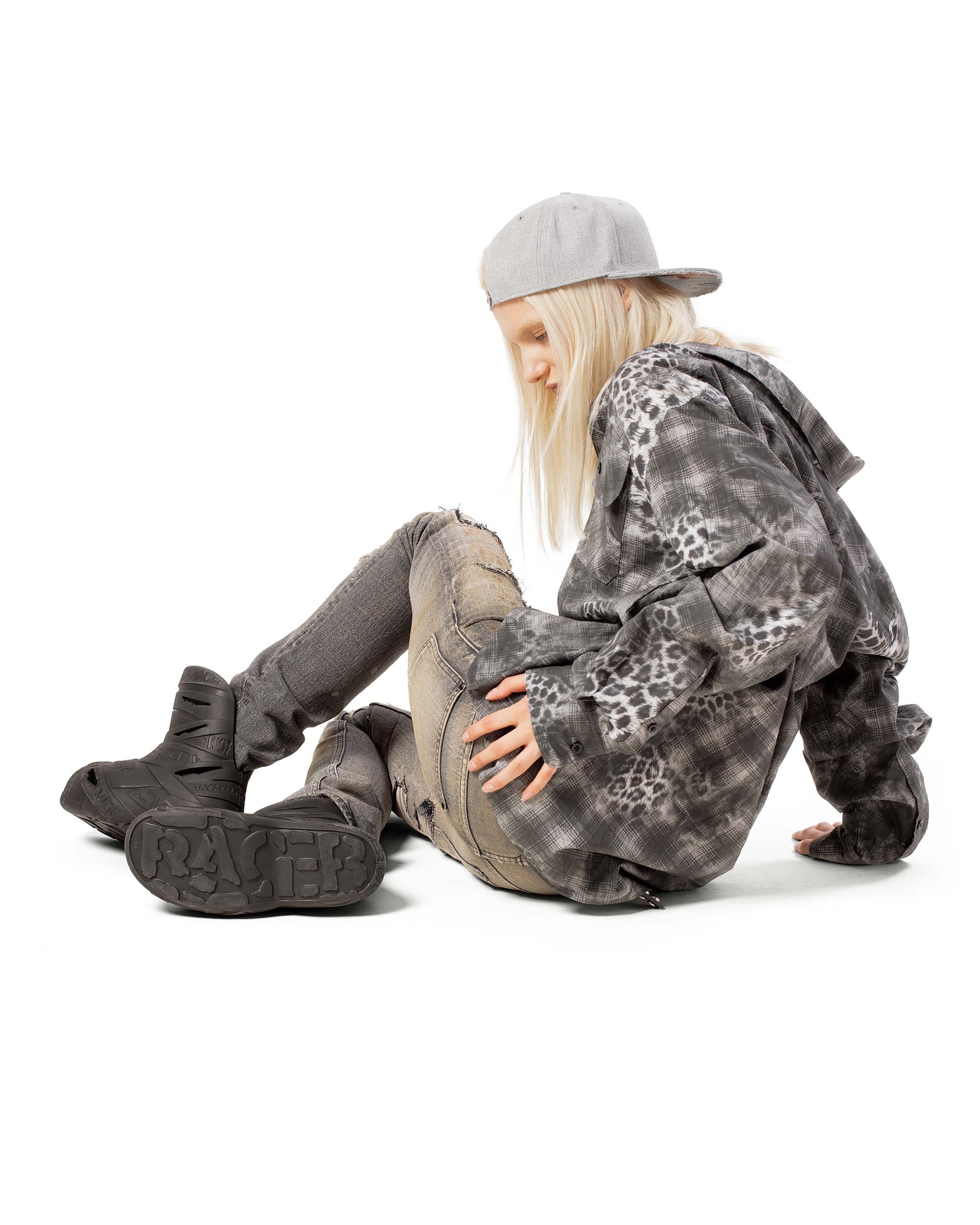 Brown foam boot