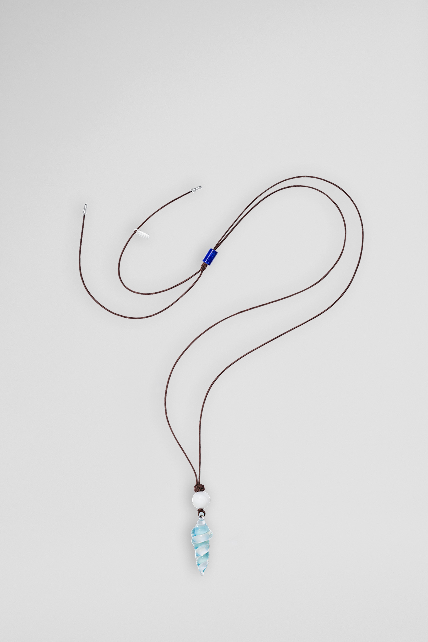 Azure pugiliana cord pendant