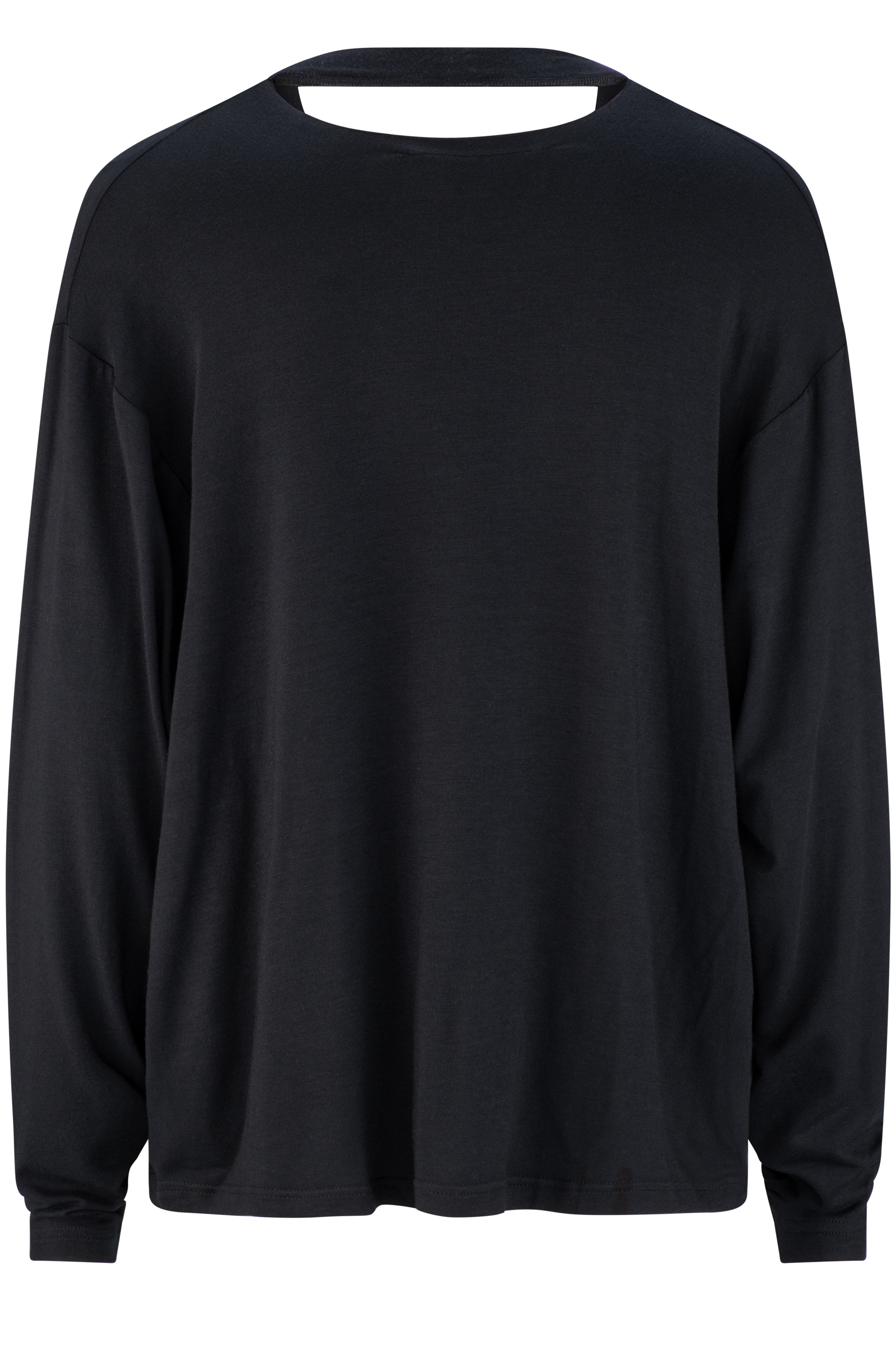 Zipper long sleeve - black