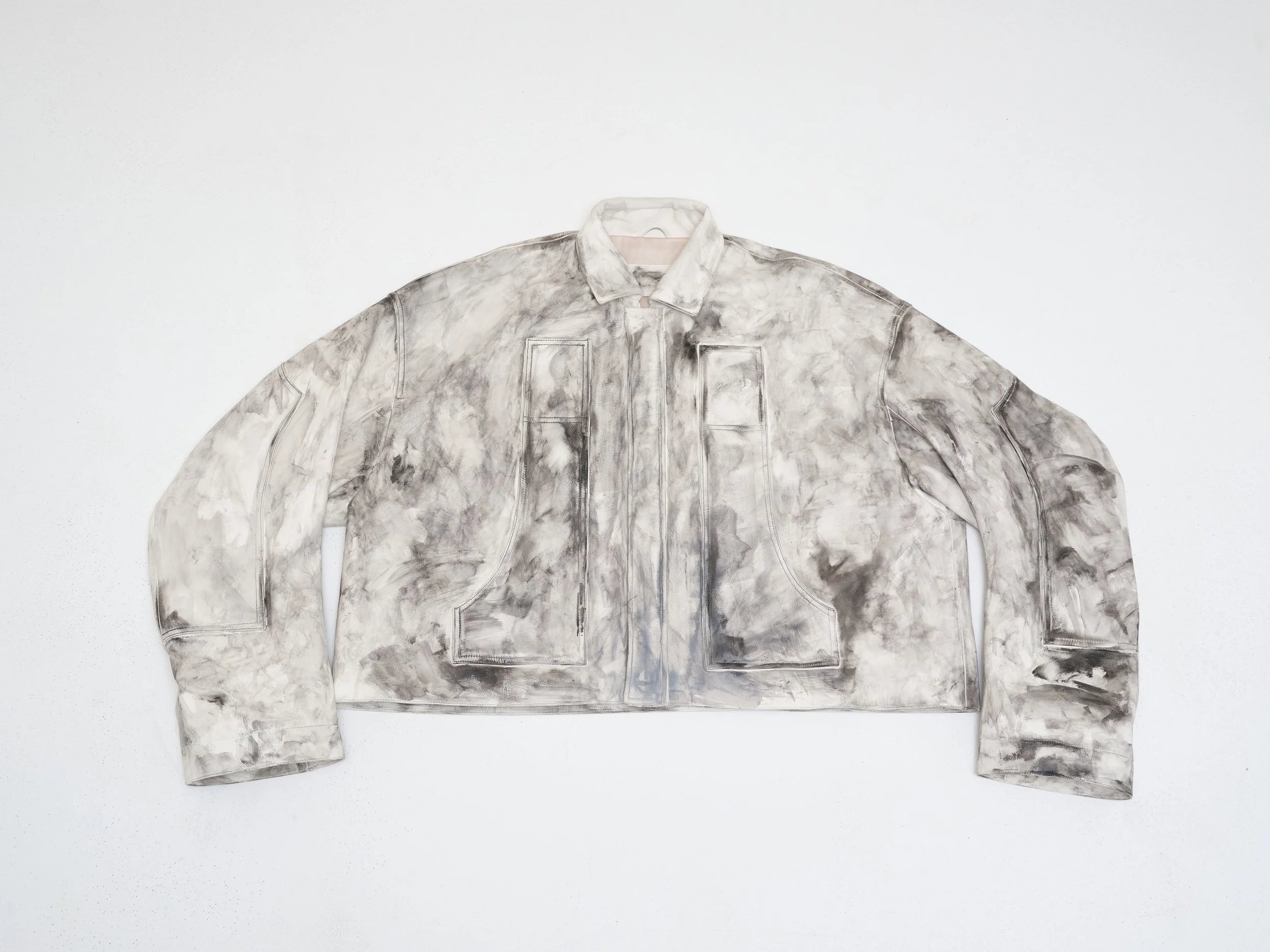 Leather workwear jacket