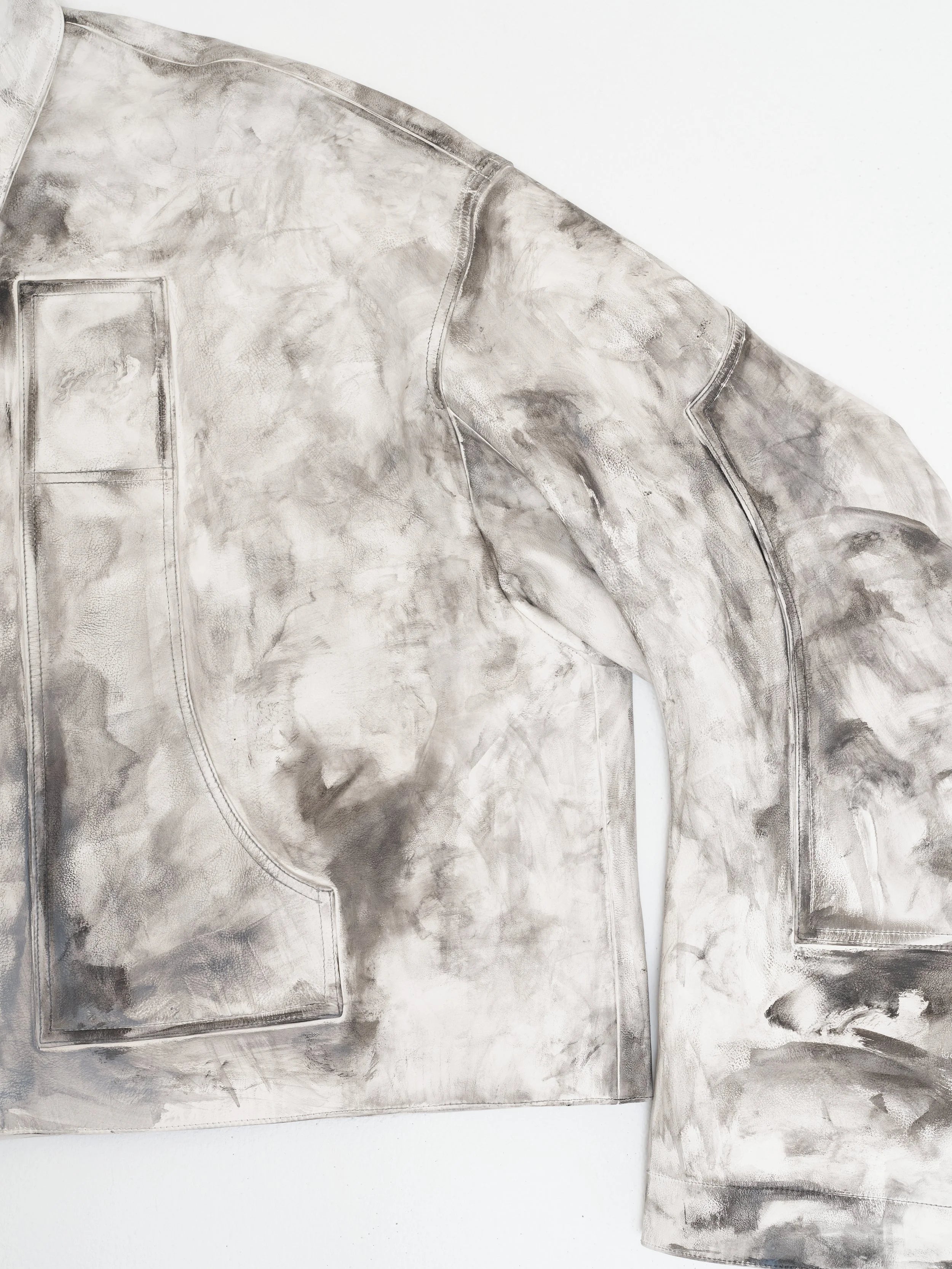 Leather workwear jacket