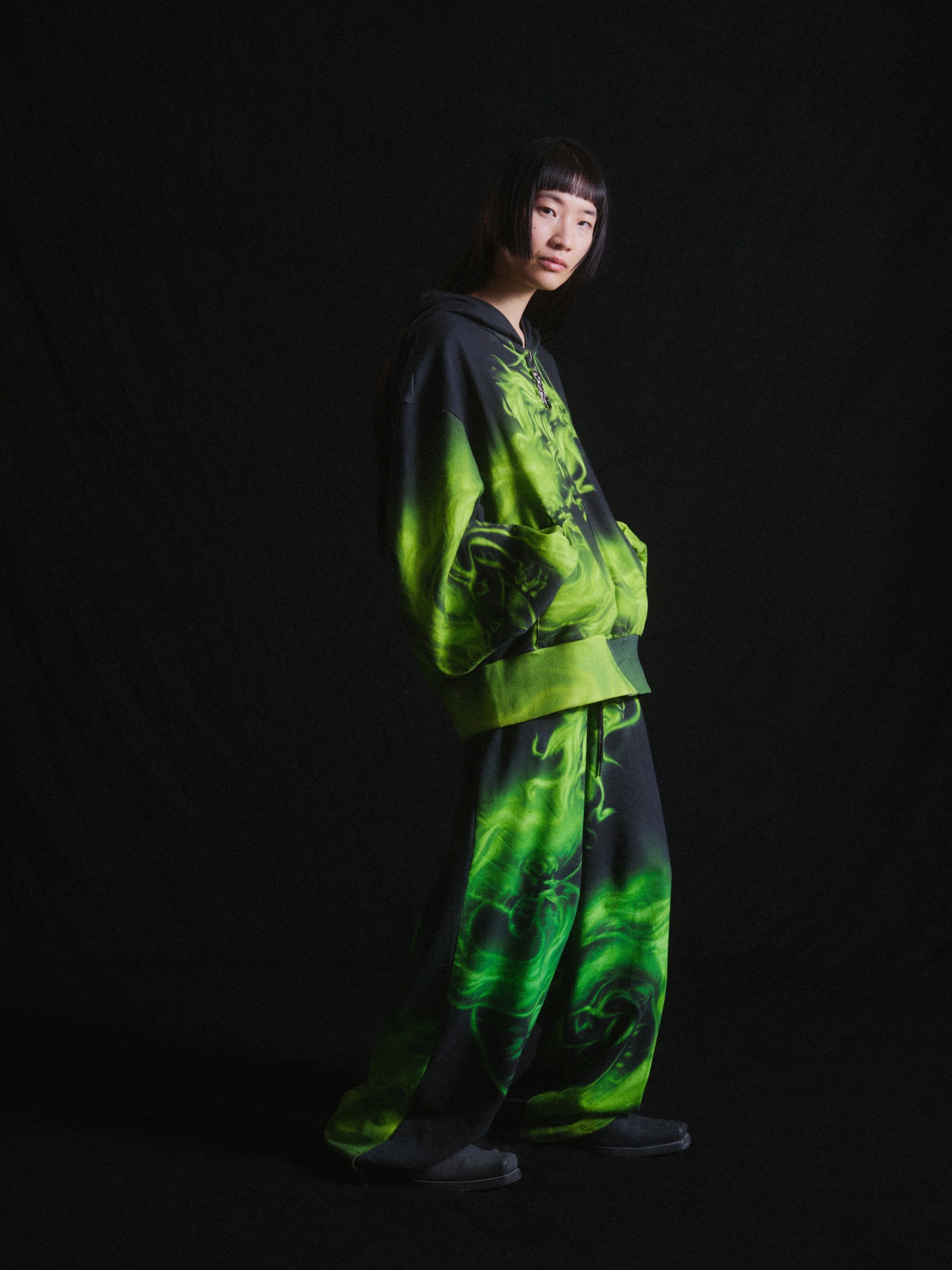 Printed oversized hoodie