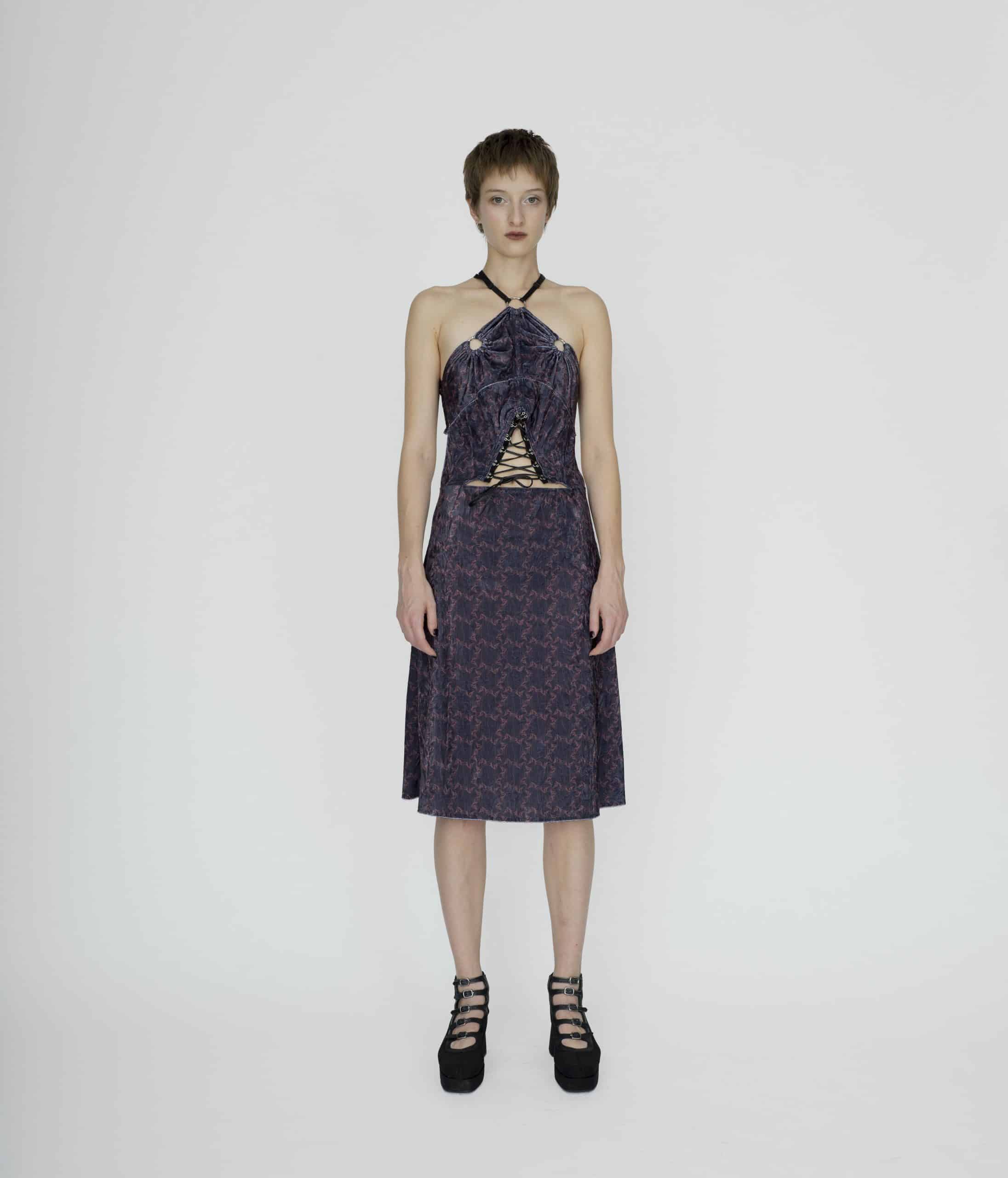 Symbolic cut out  dress