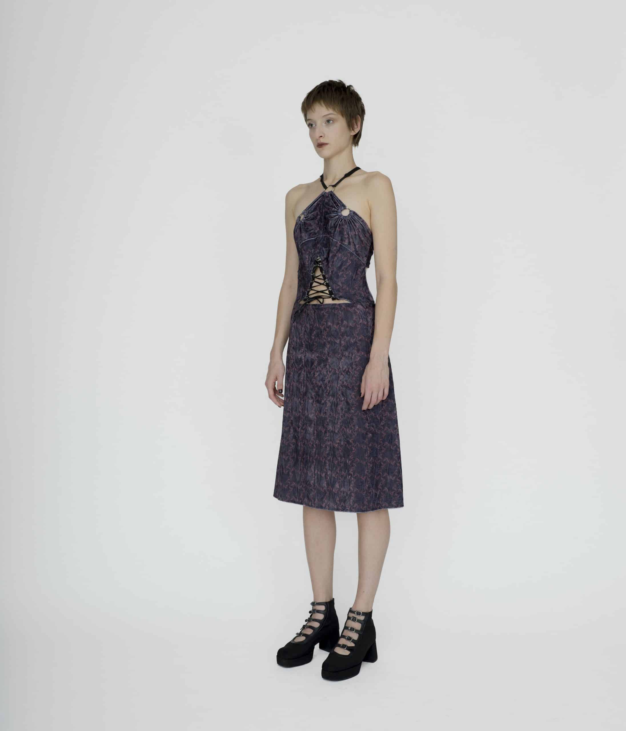 Symbolic cut out  dress
