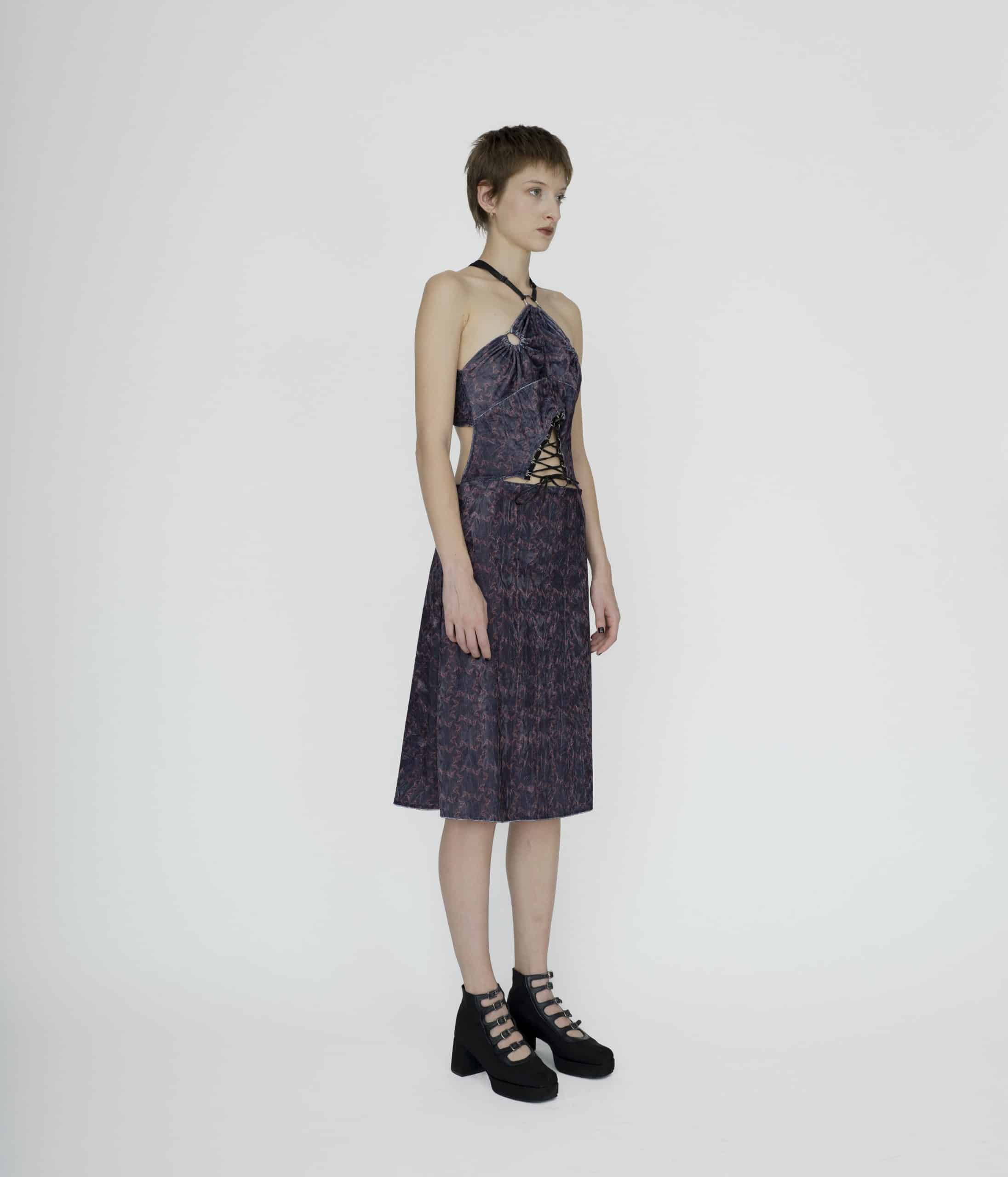 Symbolic cut out  dress