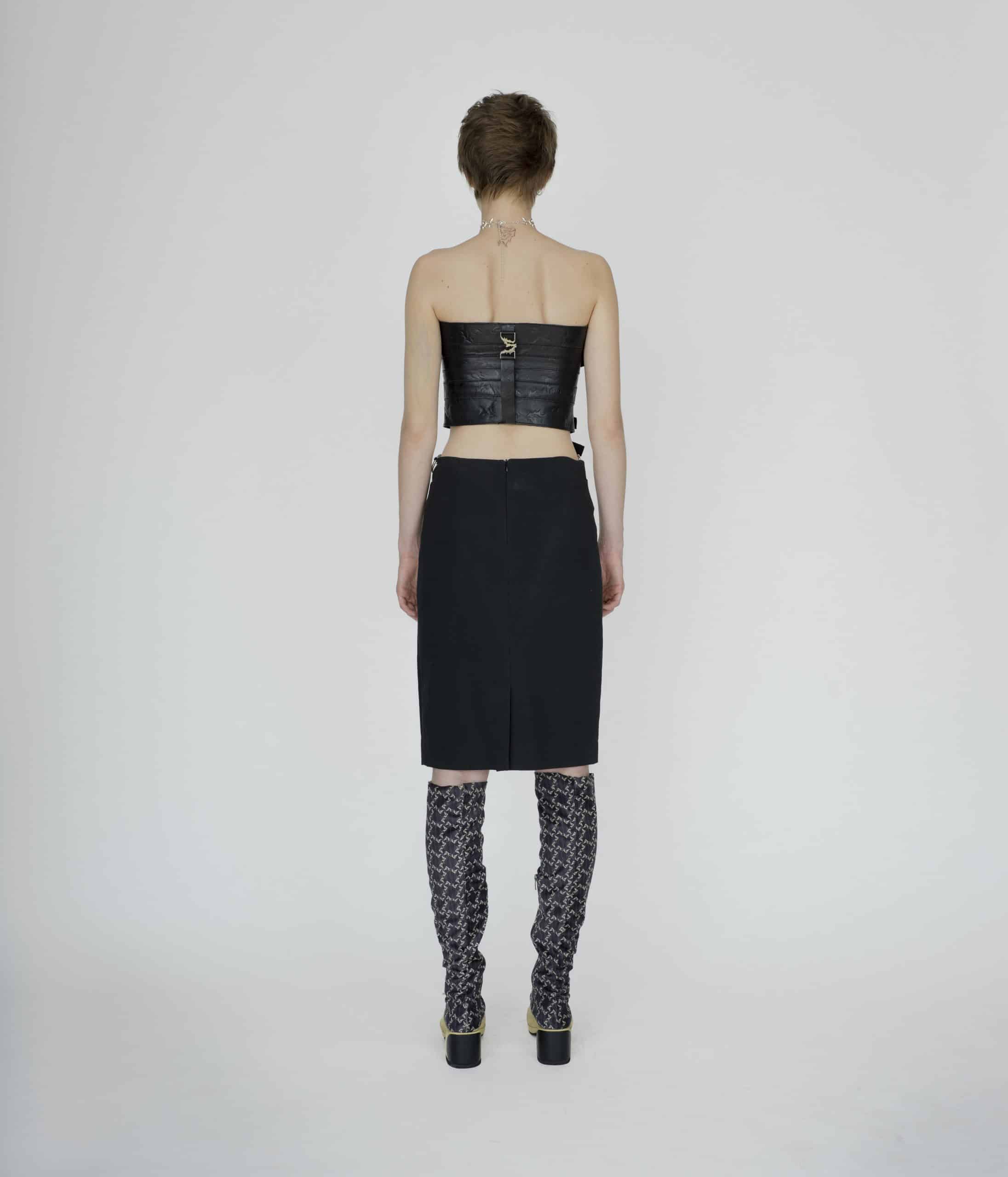 Belt leather corset